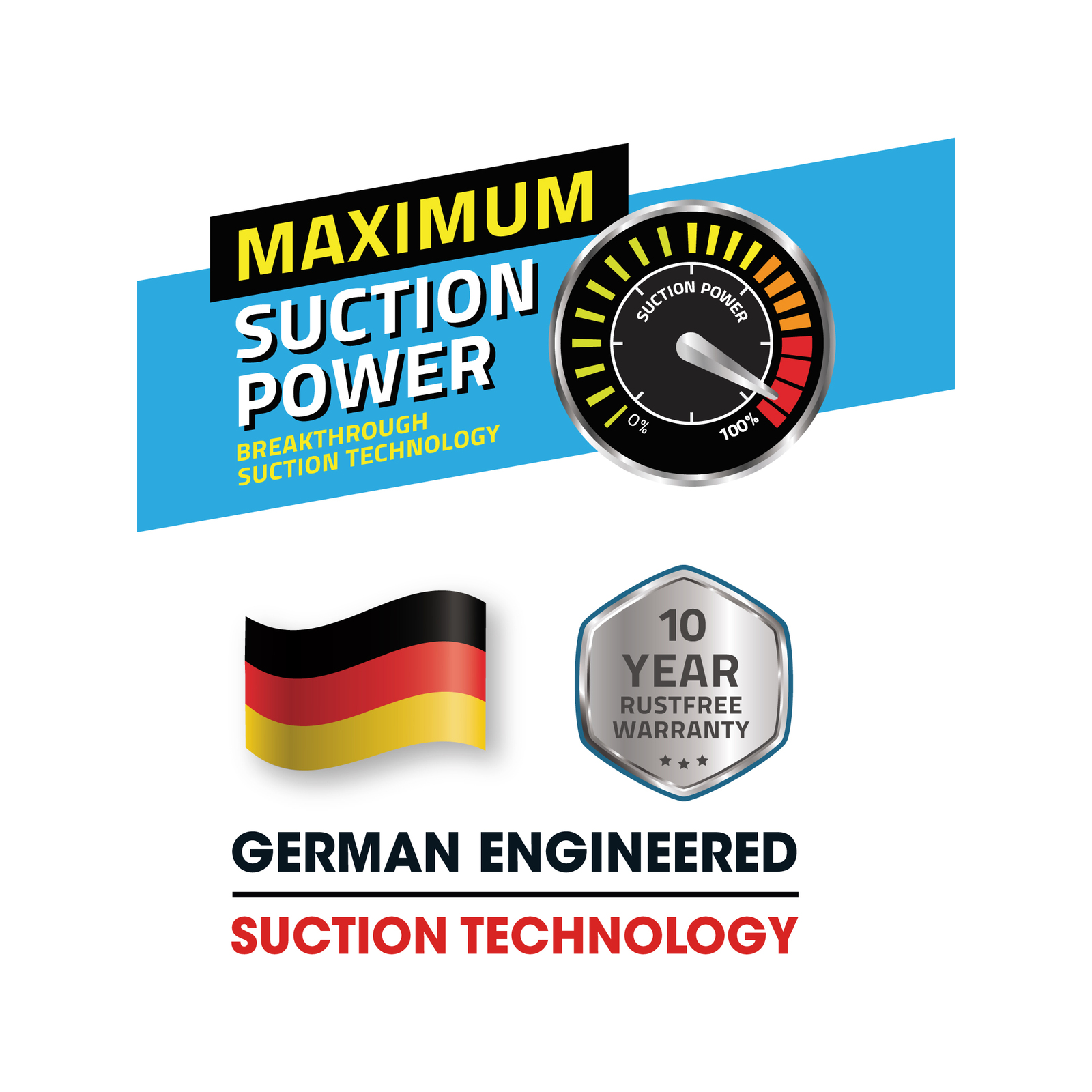 Fusion-Loc 26kg Black Matte Suction Double Shower Caddy 6 Fusion-Loc 26kg Black Matte Suction Double Shower Caddy