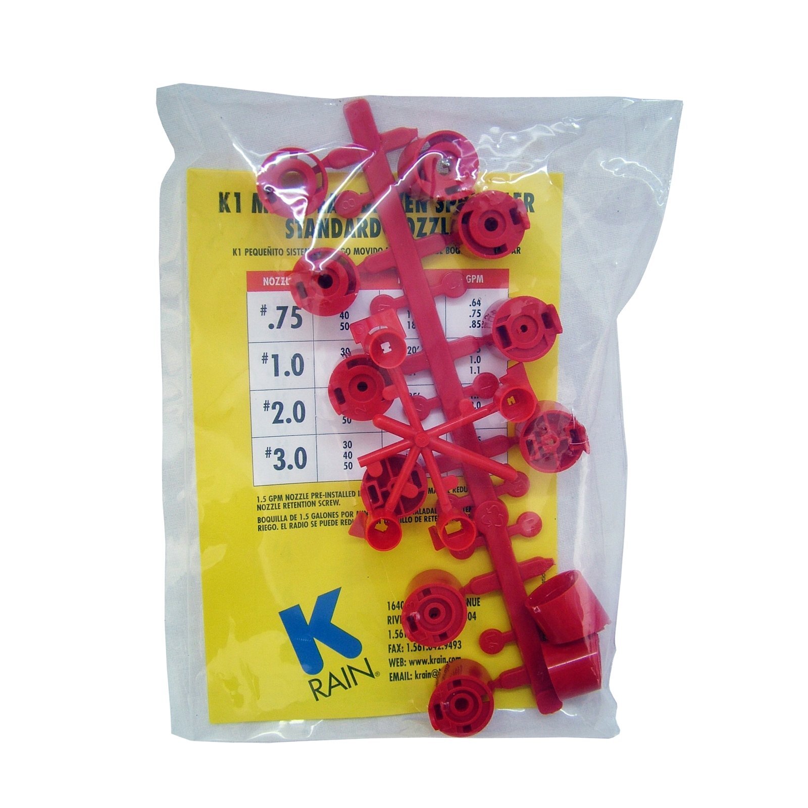 K-Rain K1 And K2 Replacement Nozzle Kit