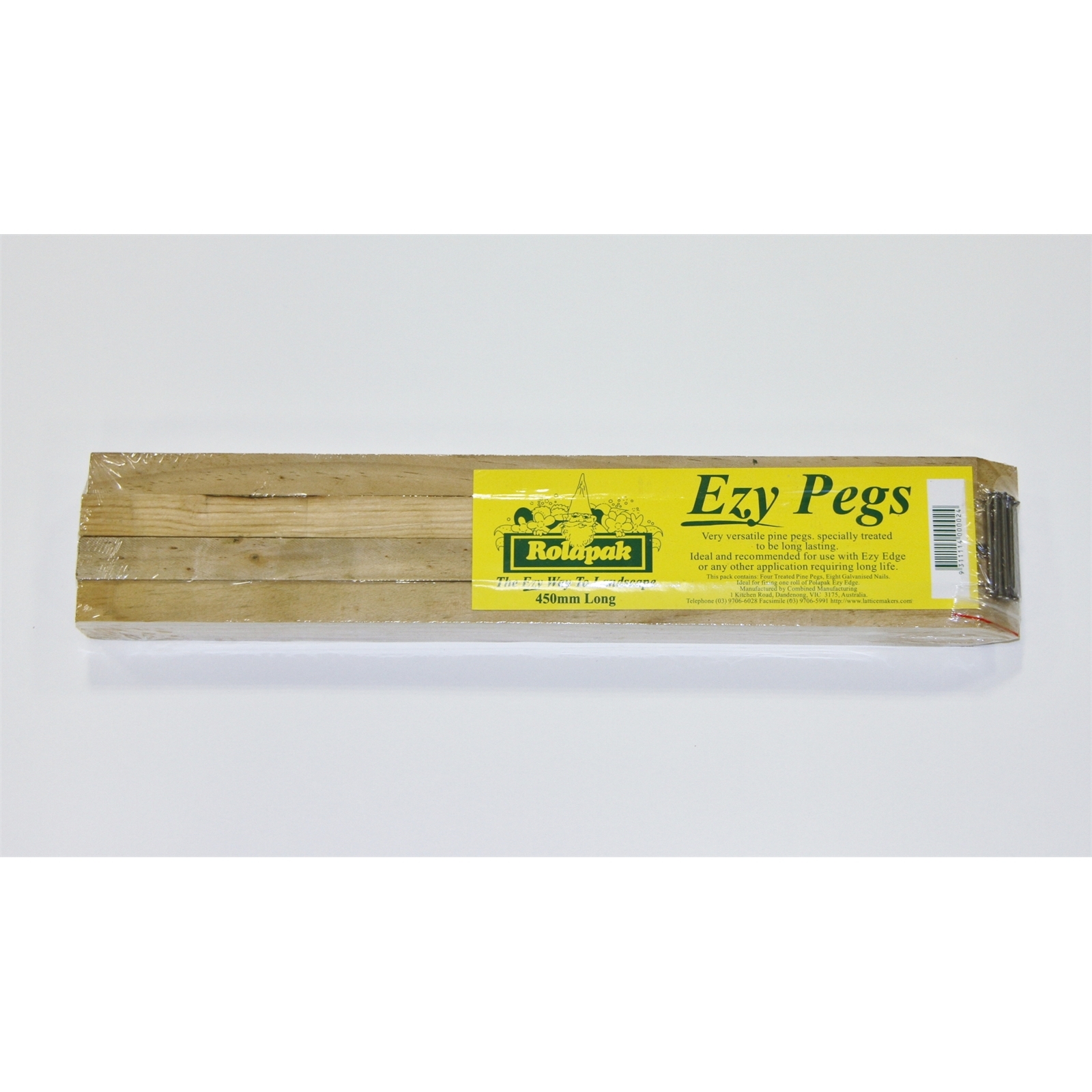 Rola Pak 450mm Timber Ezy Peg - 4 Pack