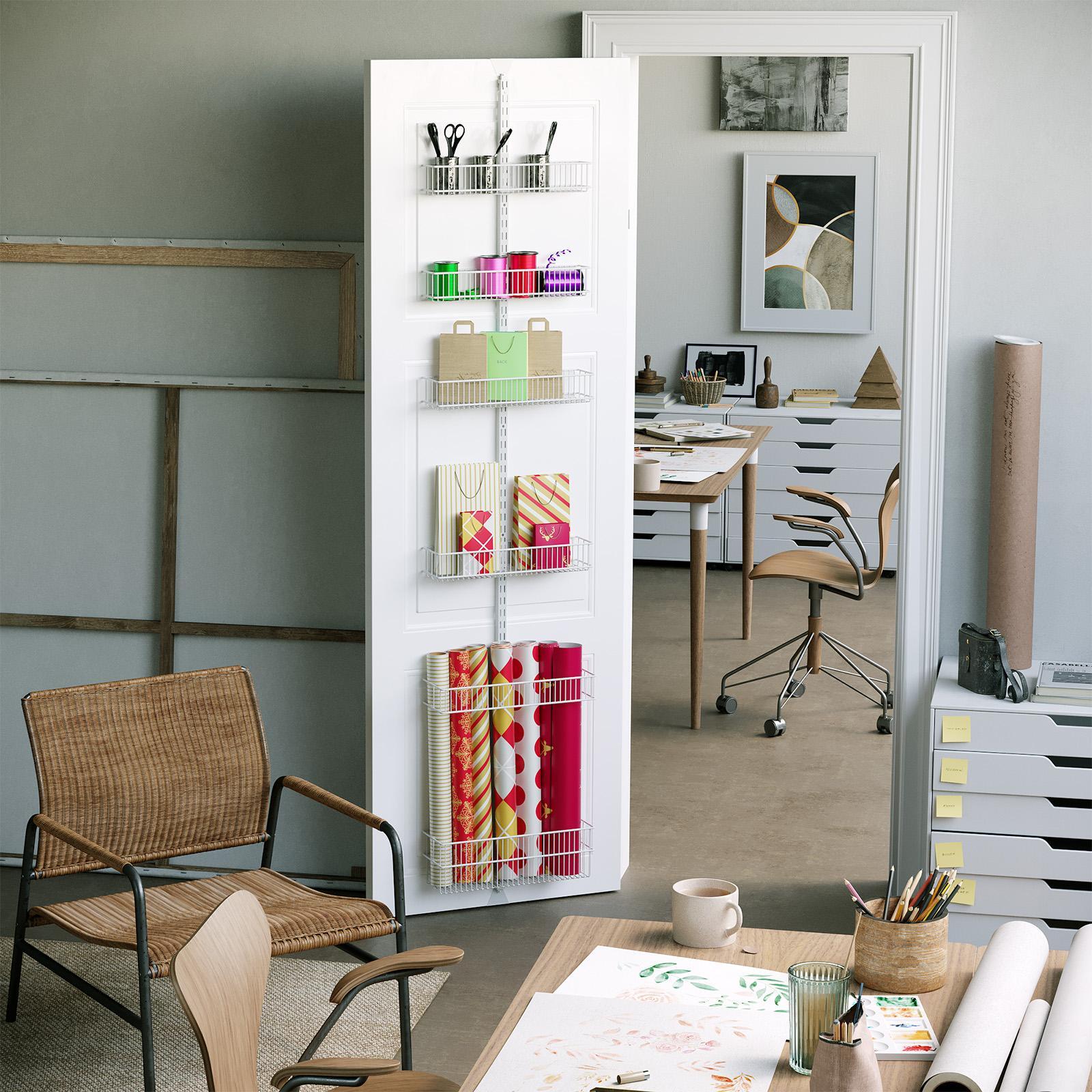 Flexi Storage Home Solutions White Double Slot Over Door Hook 3 Flexi Storage Home Solutions White Double Slot Over Door Hook