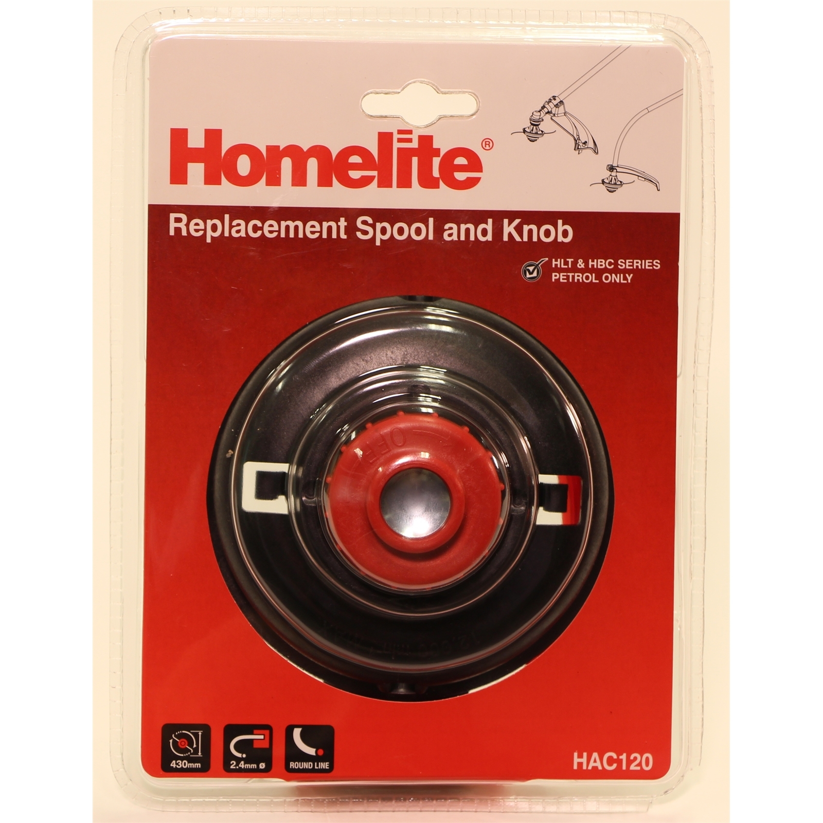 Homelite 2.4mm Fixed Line Replacement Trimmer Head