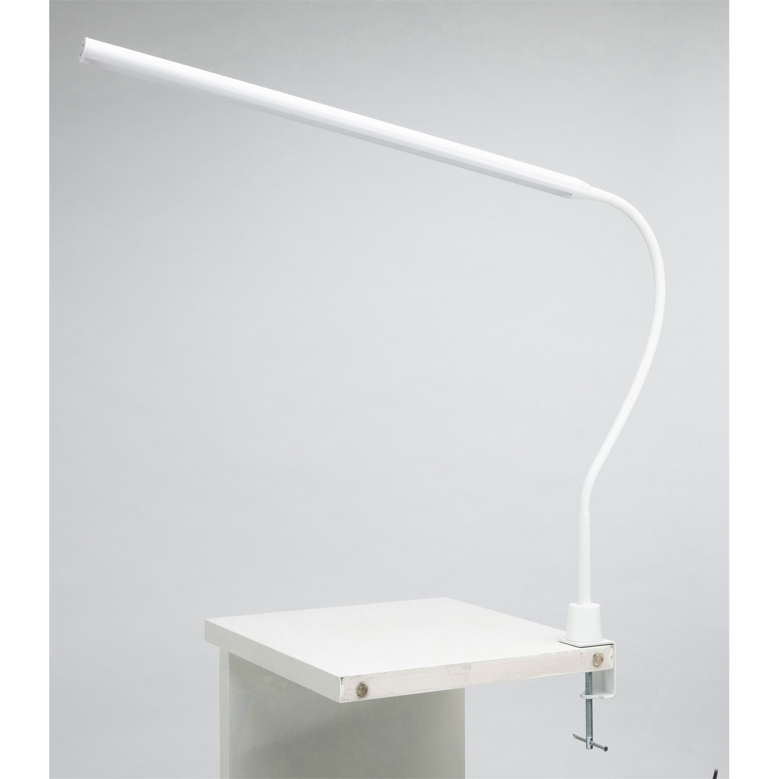 Brilliant Lighting Large White Create Desk Lamp With Clamp