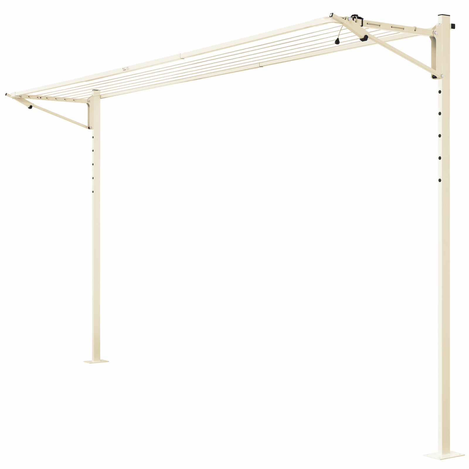 Austral 19.6m Classic Cream Slenderline20 Single Fold Down Clothesline