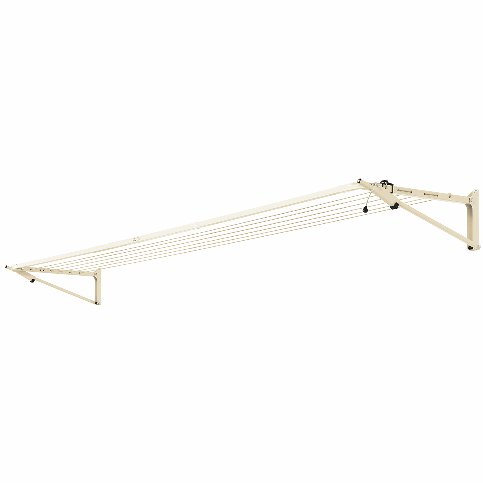 Austral 19.6m Classic Cream Slenderline20 Single Fold Down Clothesline 3 Austral 19.6m Classic Cream Slenderline20 Single Fold Down Clothesline