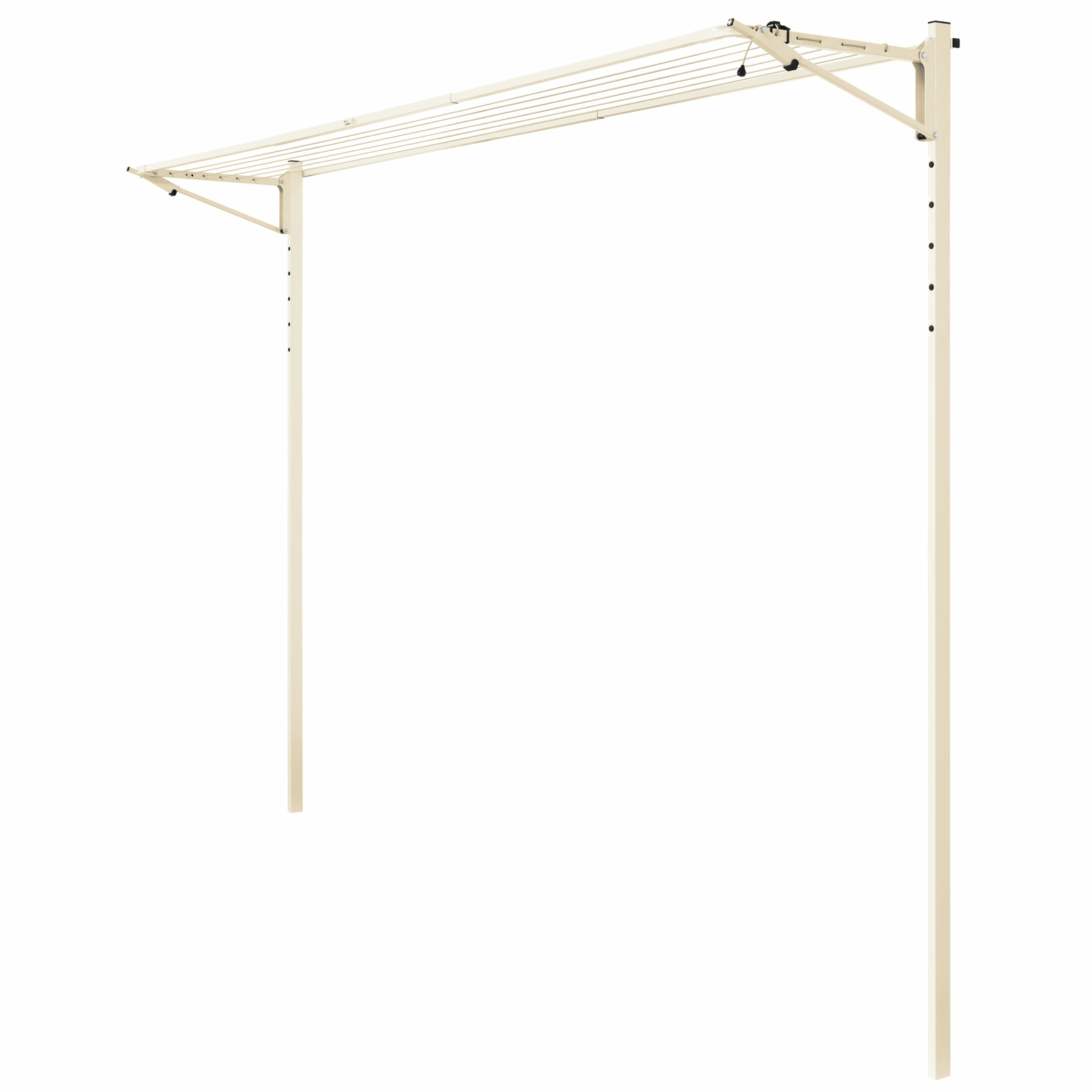 Austral 19.6m Classic Cream Slenderline20 Single Fold Down Clothesline 5 Austral 19.6m Classic Cream Slenderline20 Single Fold Down Clothesline