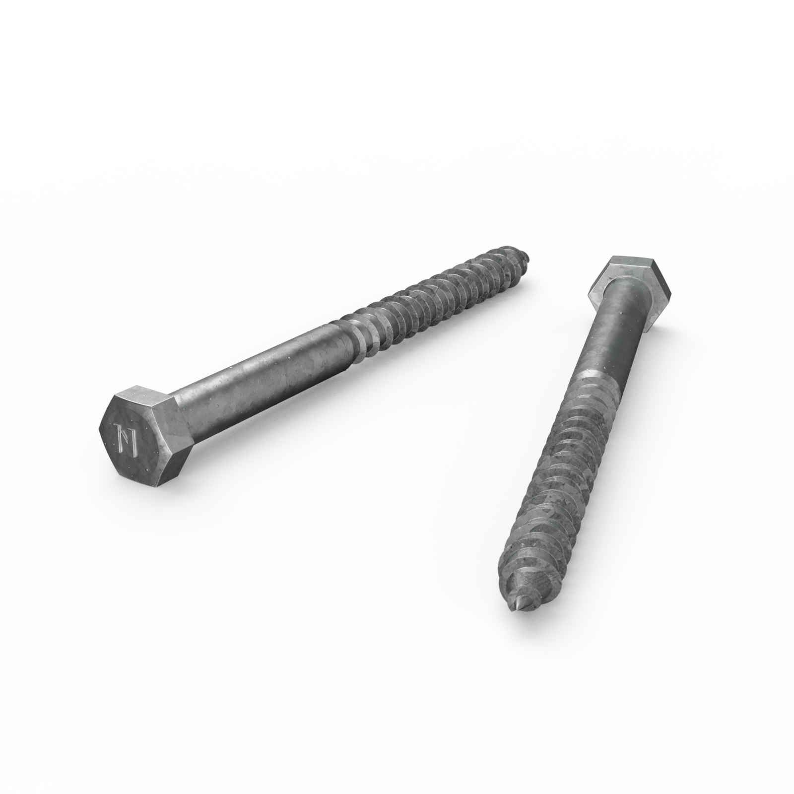 ZENITH M12 x 150mm Hot Dip Galvanised Hex Head Coach Screws - 12 Pack 3 ZENITH M12 x 150mm Hot Dip Galvanised Hex Head Coach Screws - 12 Pack