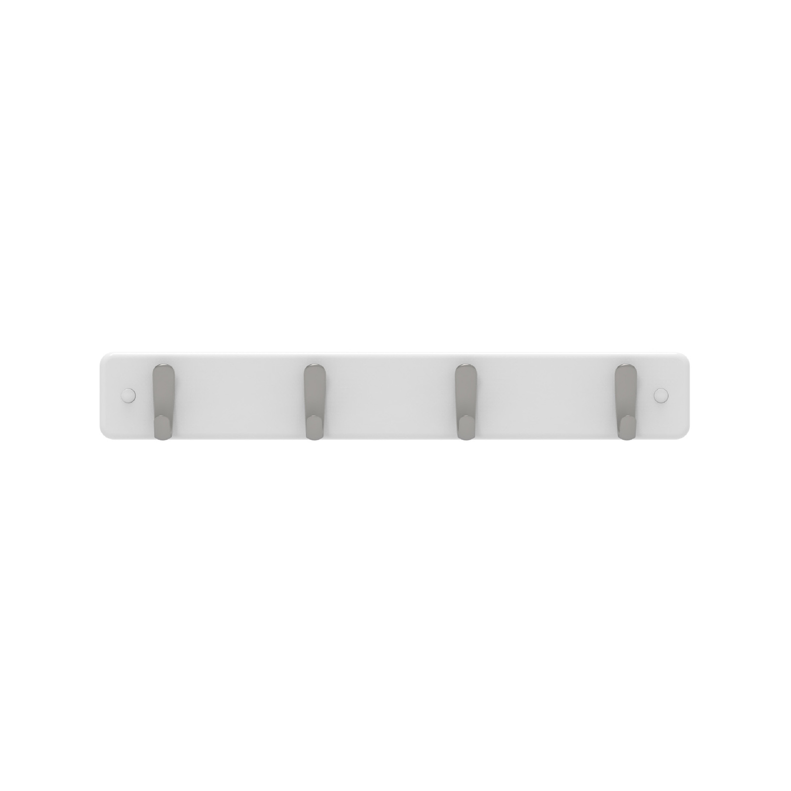 MODE 4 Brushed Nickel Hooks On White Board Rack