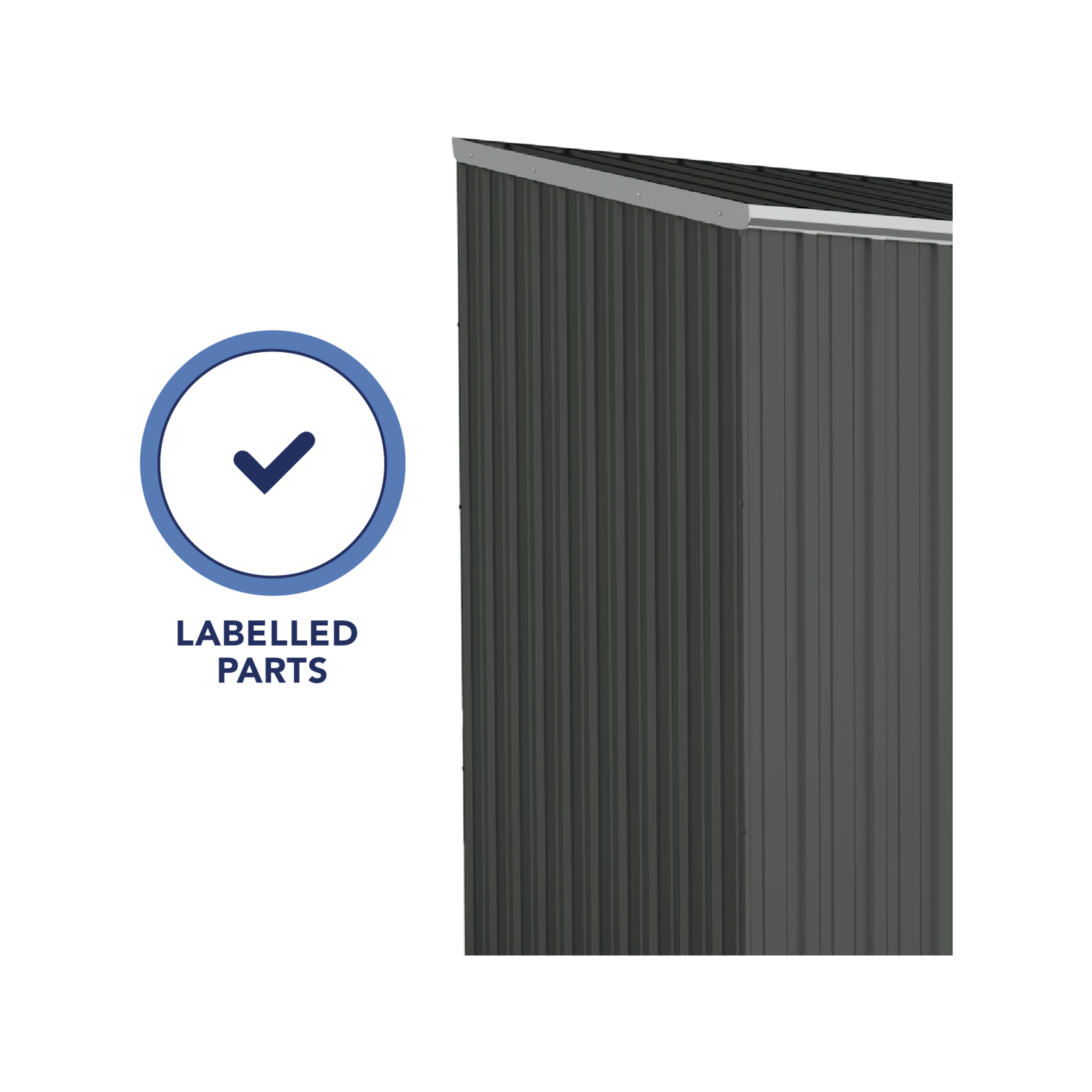 Absco Sheds 3.0 x 1.52 x 2.08m Monument Space Saver Double Door Garden Shed 6 Absco Sheds 3.0 x 1.52 x 2.08m Monument Space Saver Double Door Garden Shed