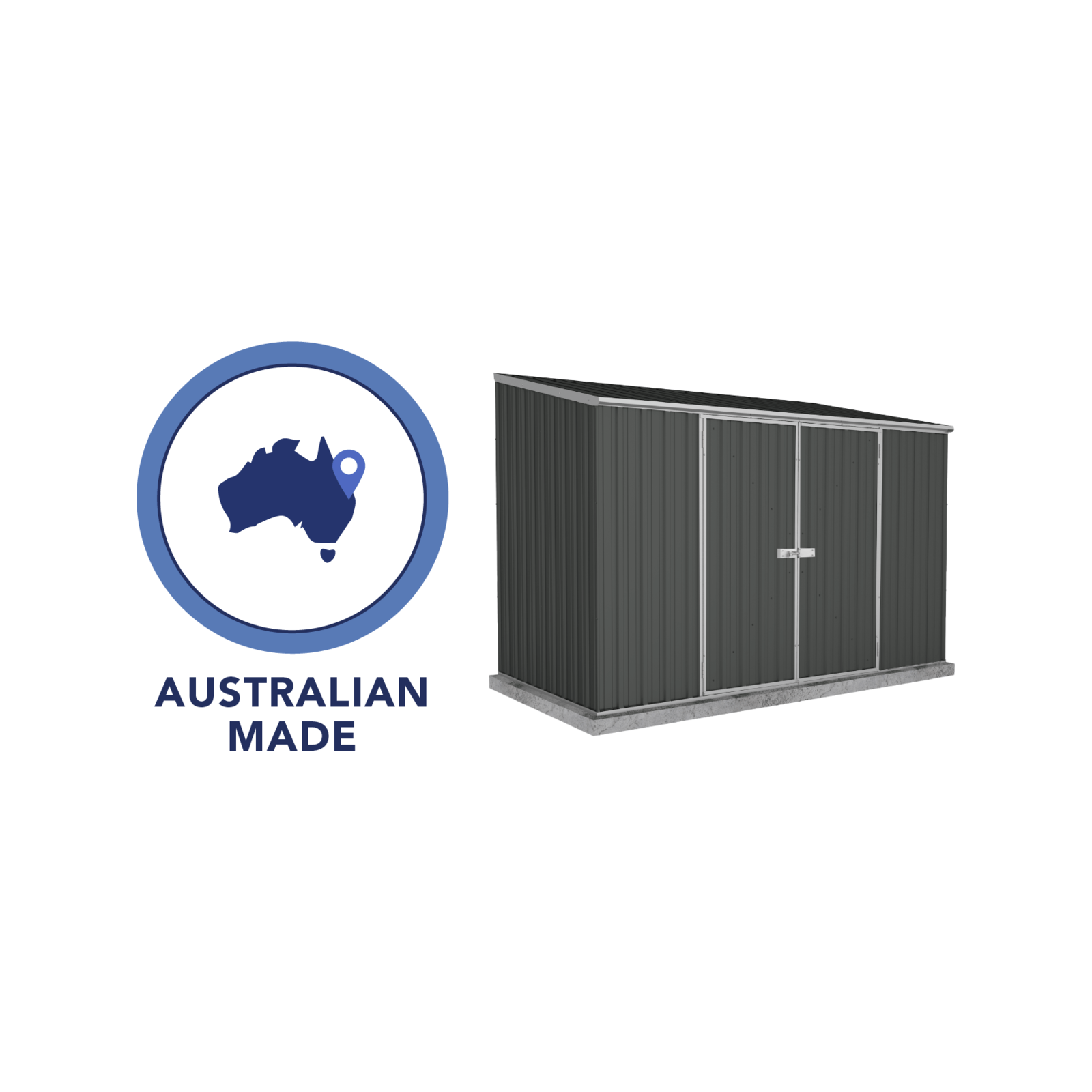Absco Sheds 3.0 x 1.52 x 2.08m Monument Space Saver Double Door Garden Shed 8 Absco Sheds 3.0 x 1.52 x 2.08m Monument Space Saver Double Door Garden Shed