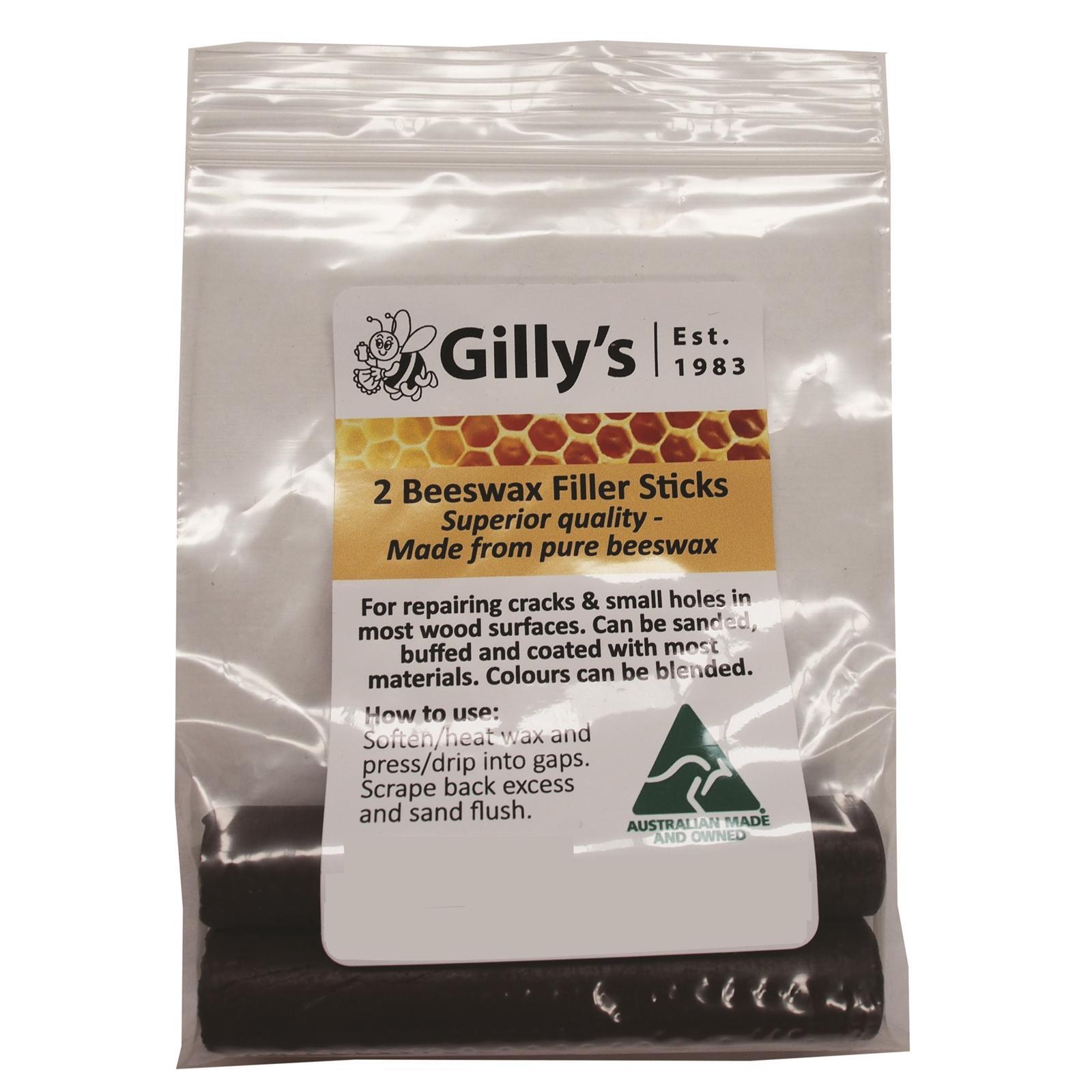 Gilly's Dark Brown Beeswax Filler Sticks - 2 Pack