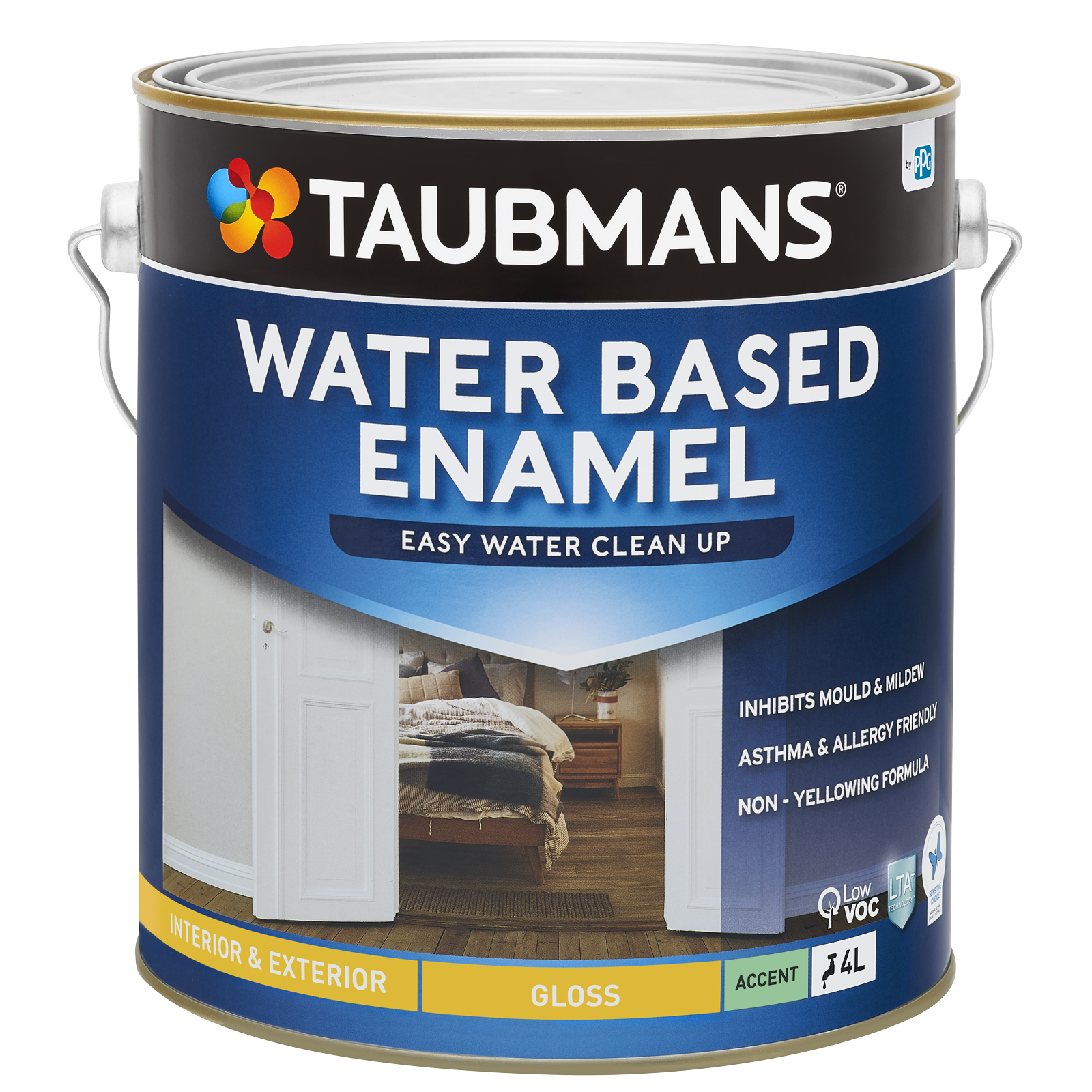 Taubmans 4L Accent Gloss Water Based Enamel
