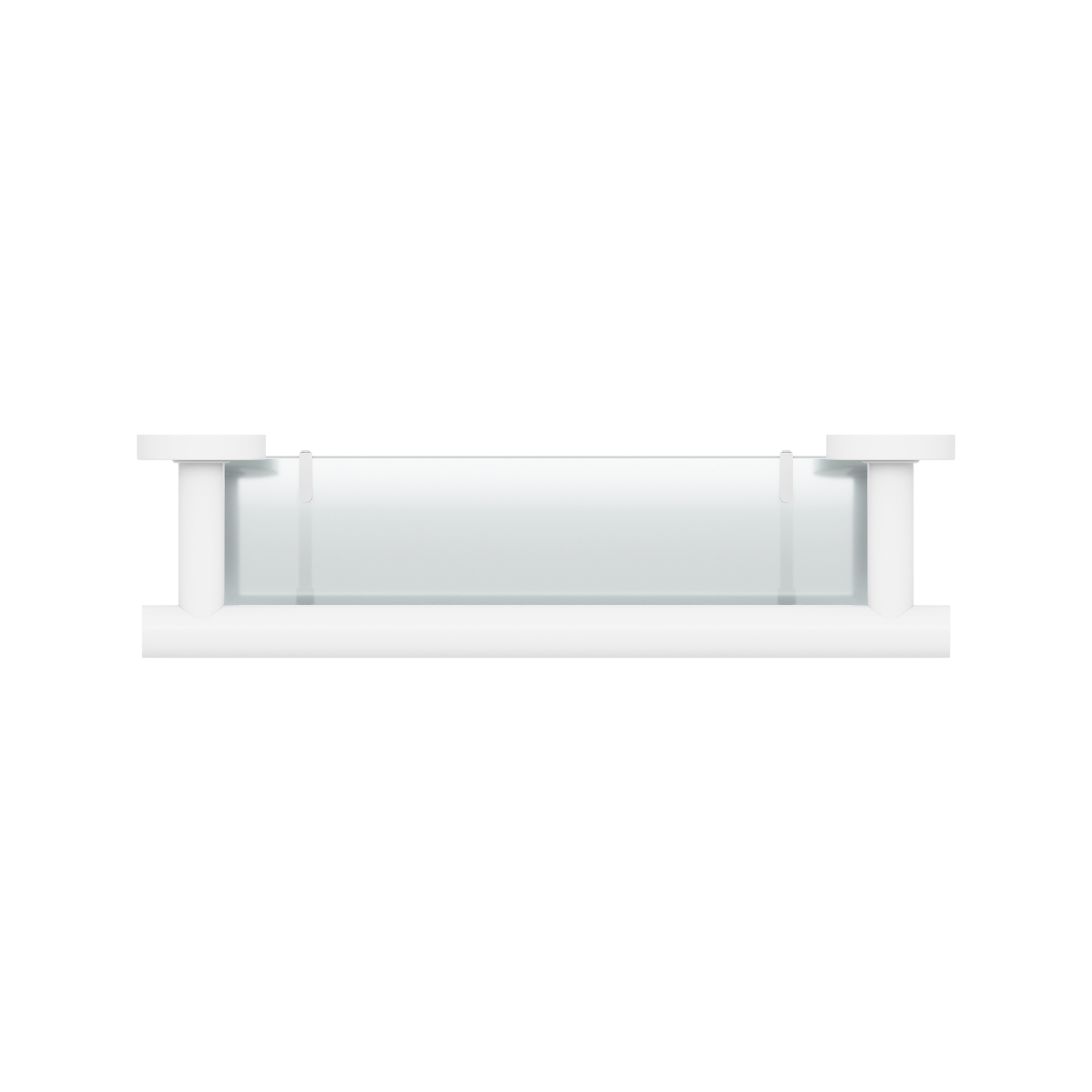 evekare White Bath Shelf Grab Rail