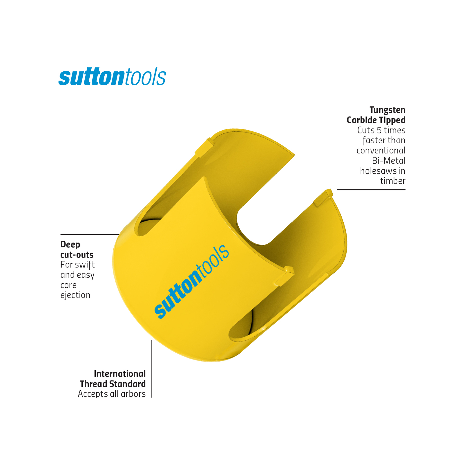 Sutton Tools 35mm TCT Multi-Purpose Seamless Holesaw 4 Sutton Tools 35mm TCT Multi-Purpose Seamless Holesaw