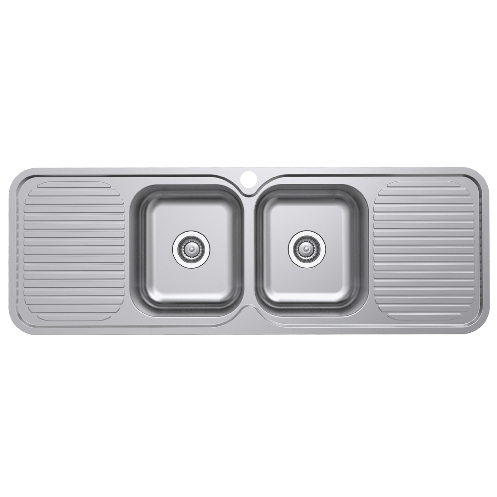 Everhard 1380mm 1TH Stainless Steel Classic Standard 2 Bowl And 2 Drainer