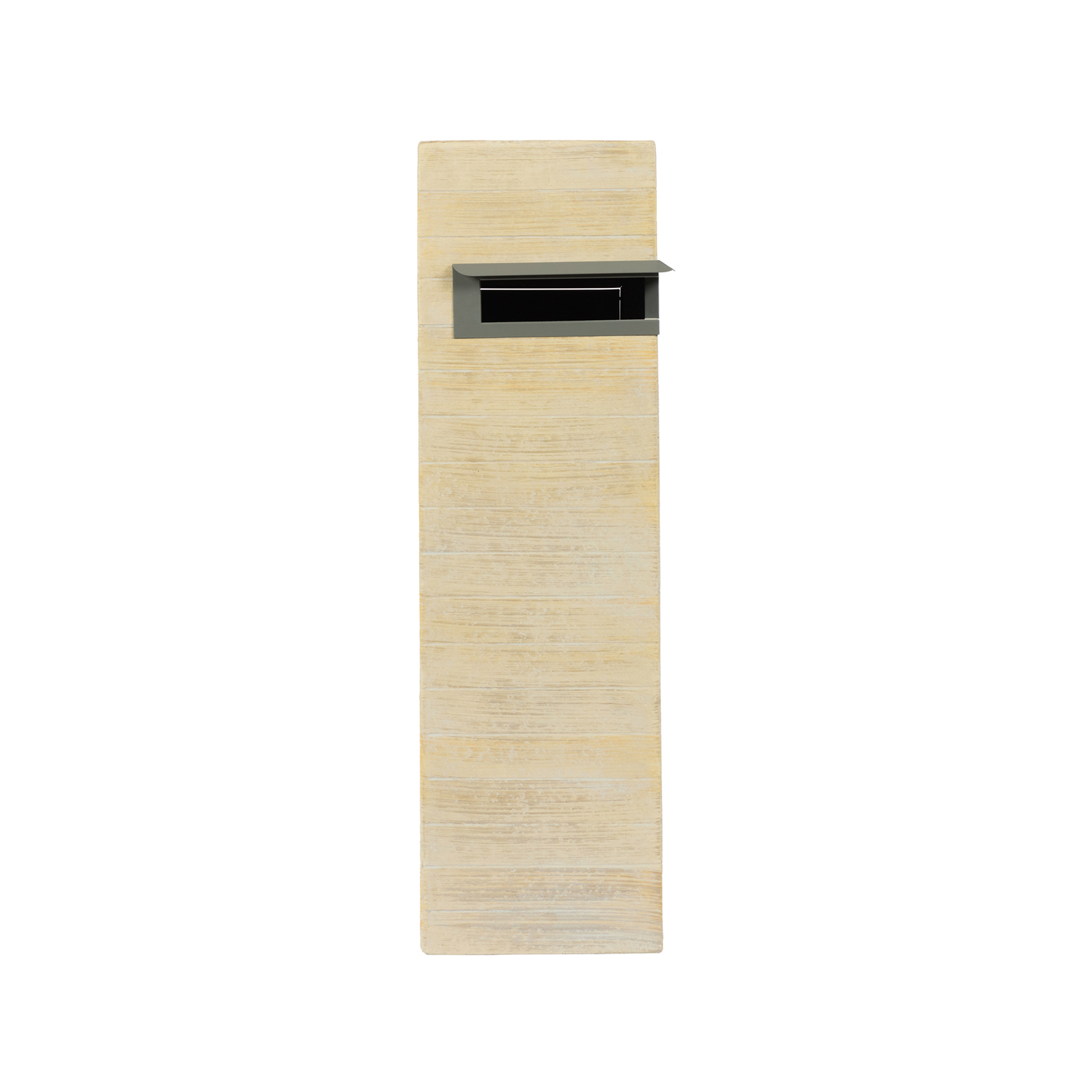 Northcote Pottery 26 x 26 x 89cm Travertine Campbell Pillar Letterbox