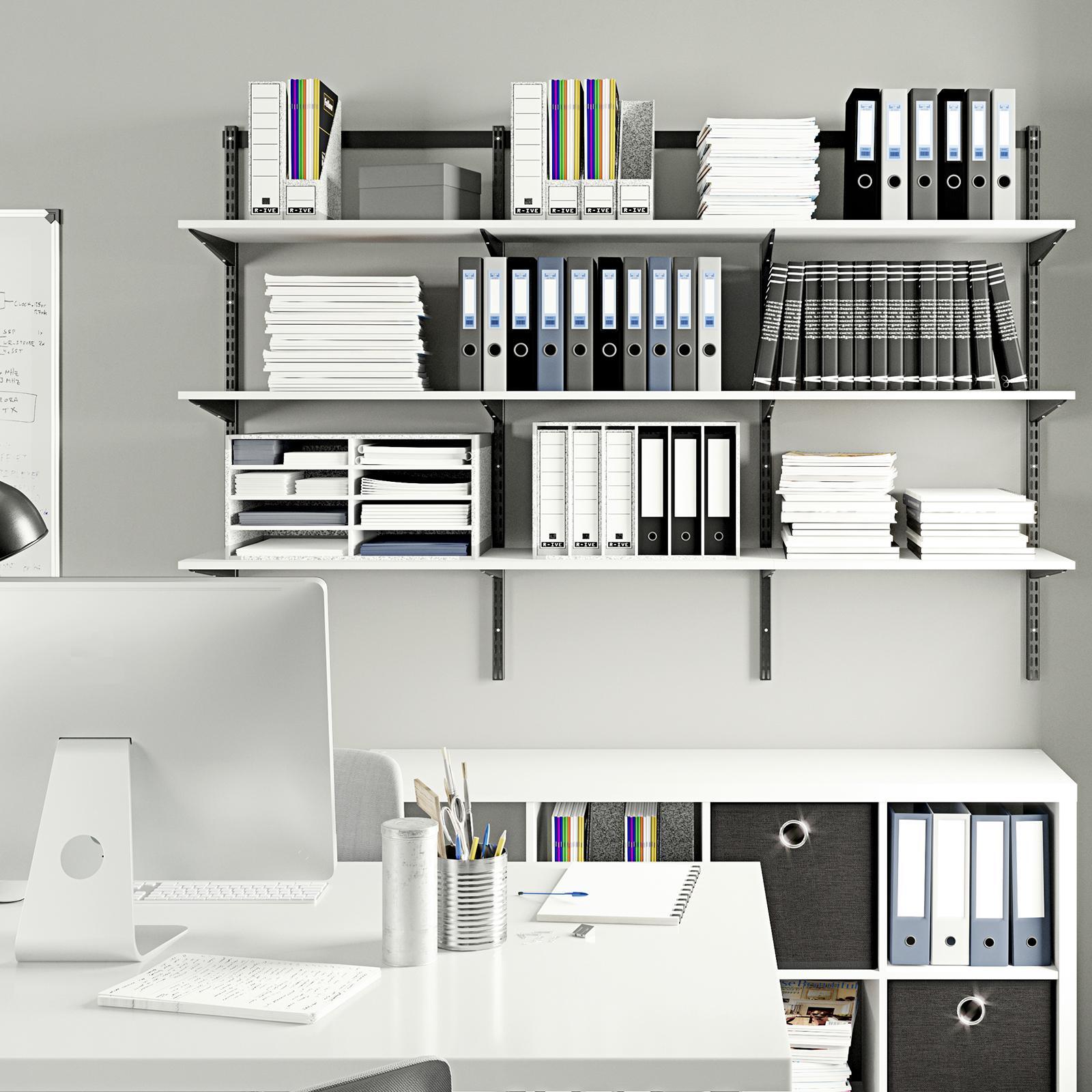 Flexi Storage Home Solutions 360mm Black Double Slot Bracket