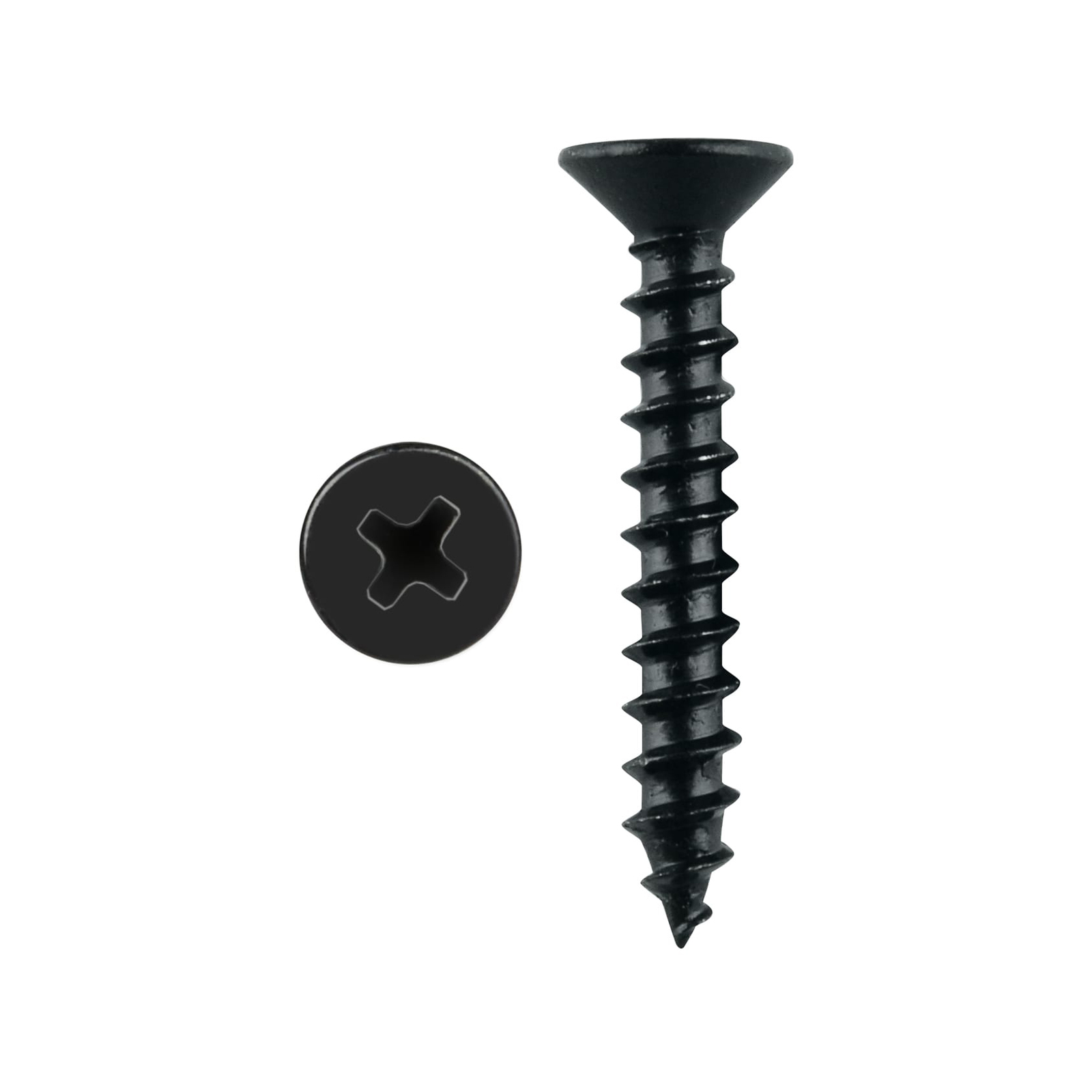 Pinnacle 4 x 25mm Black Countersunk Timber Screw - 250 Pack