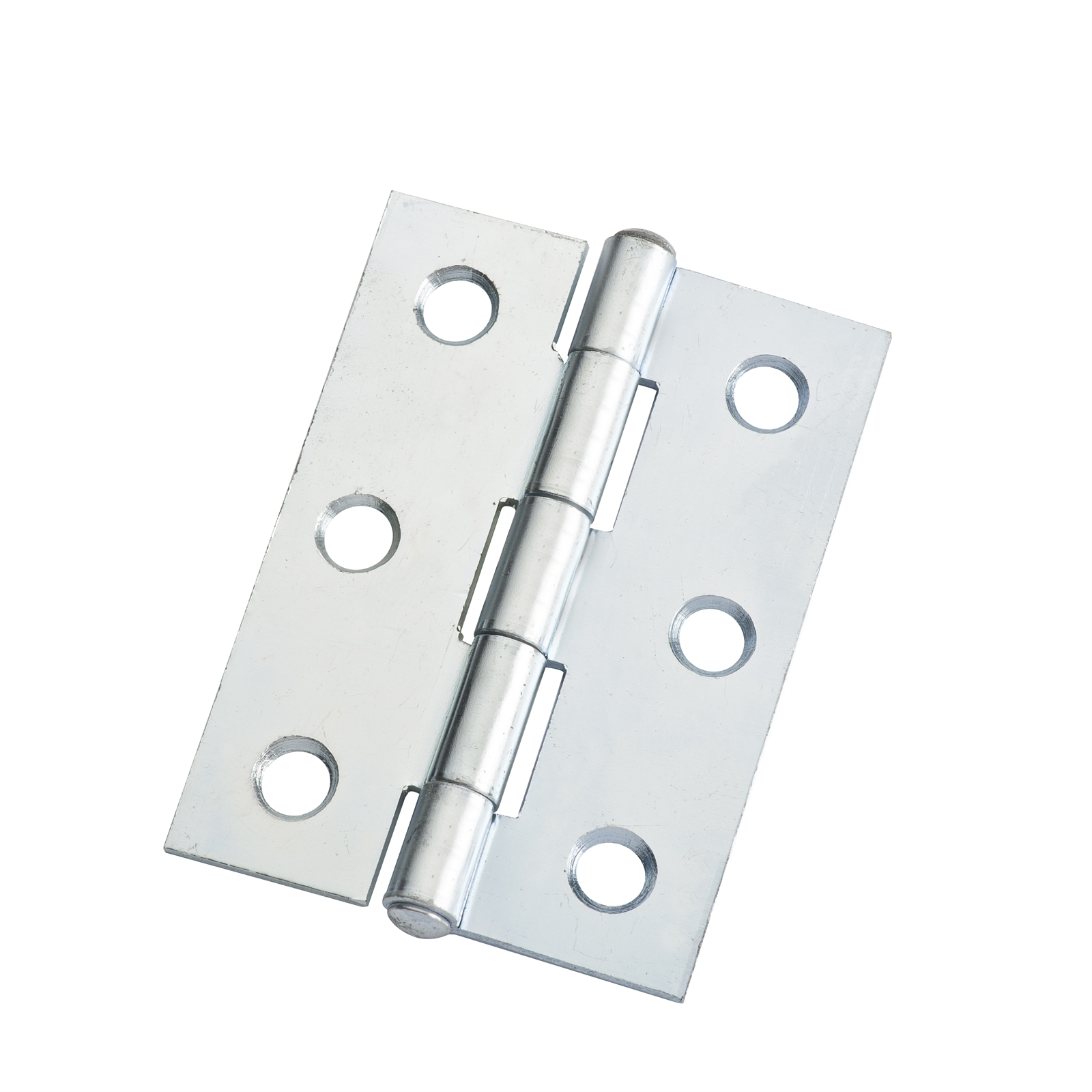 Lane 85mm Zinc Plated Fixed Pin Butt Hinge - 20 Pack