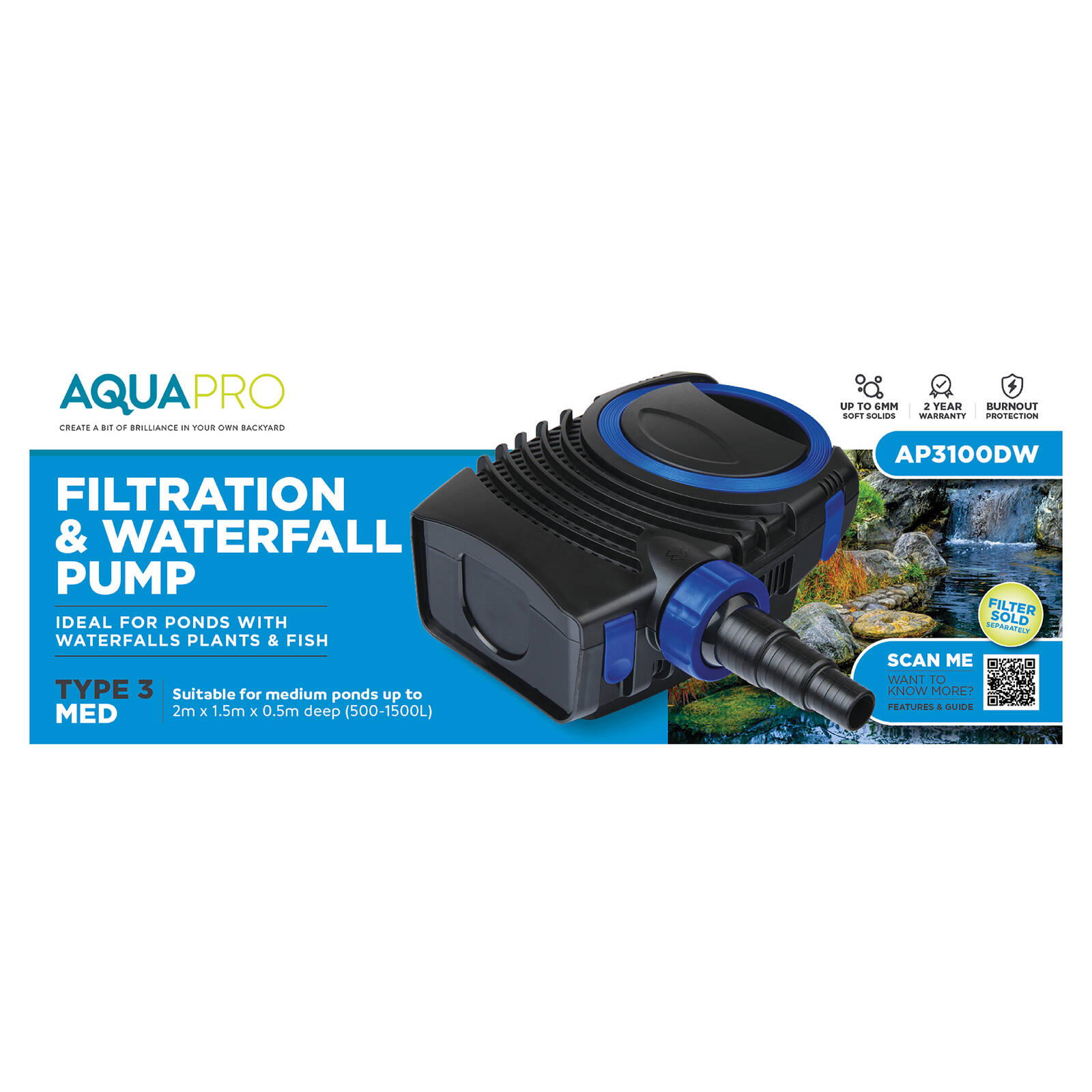 AQUAPRO AP3100DW Filtration Pump 3 AQUAPRO AP3100DW Filtration Pump
