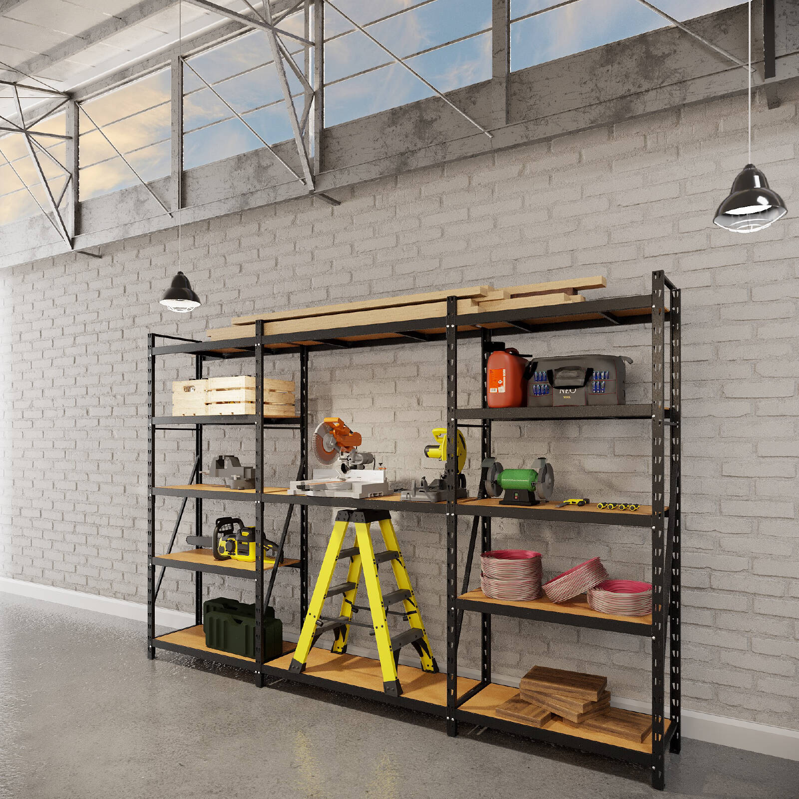 Rack It 400kg 1497 x 497mm MDF Shelf - For 530mm Rack Depth 6 Rack It 400kg 1497 x 497mm MDF Shelf - For 530mm Rack Depth