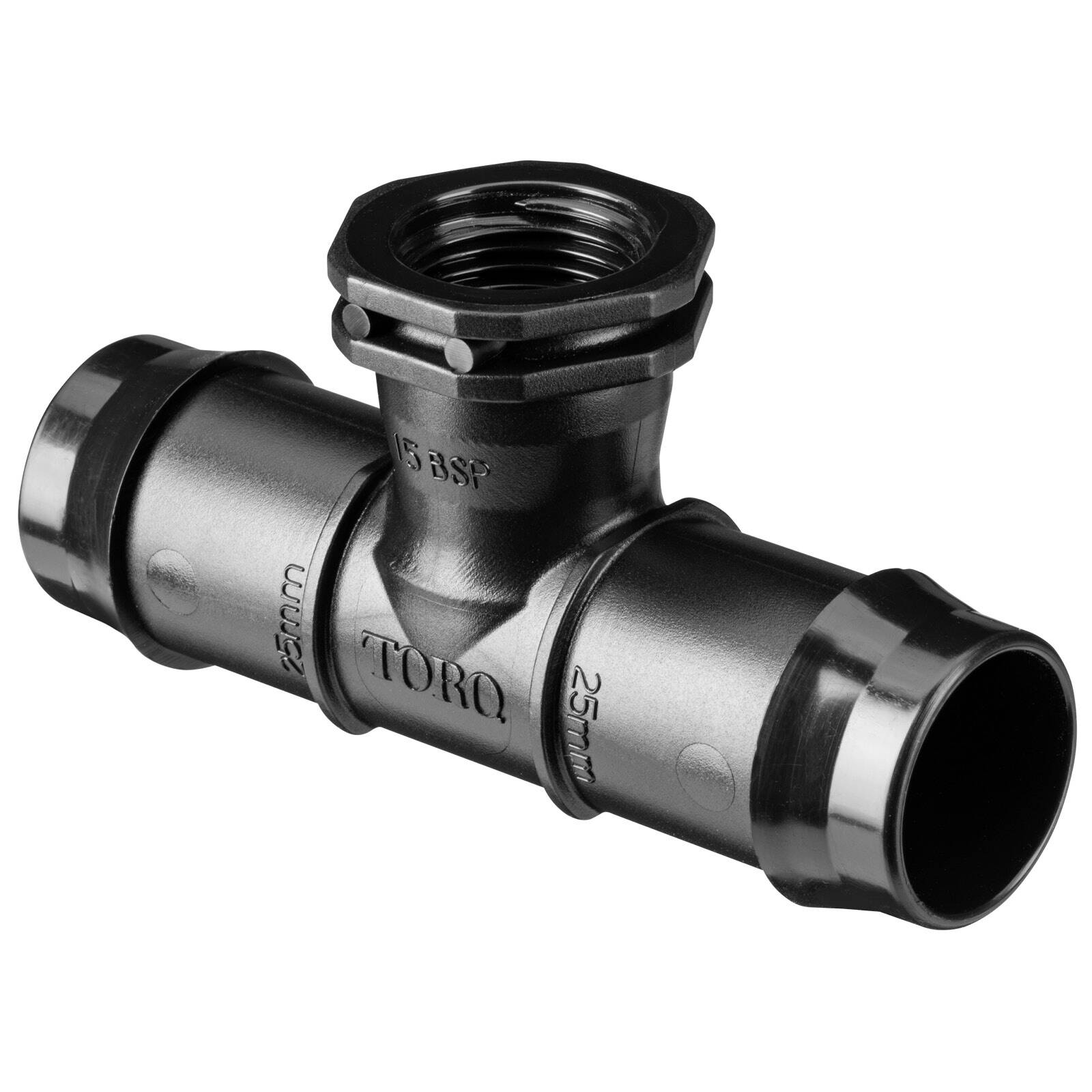 Toro 25mm Barbed x 15mm Single BSP Female Threaded Tee