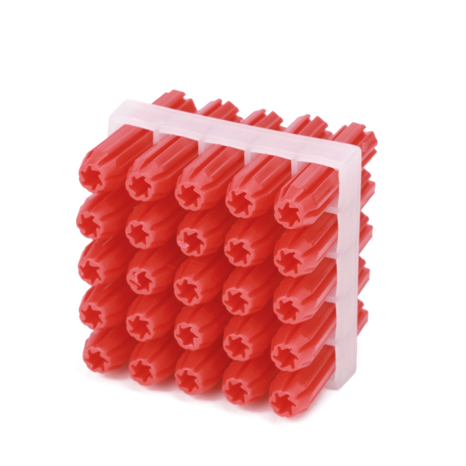 Ramset 6 x 25mm Red Frame Wall Plugs - 25 Pack