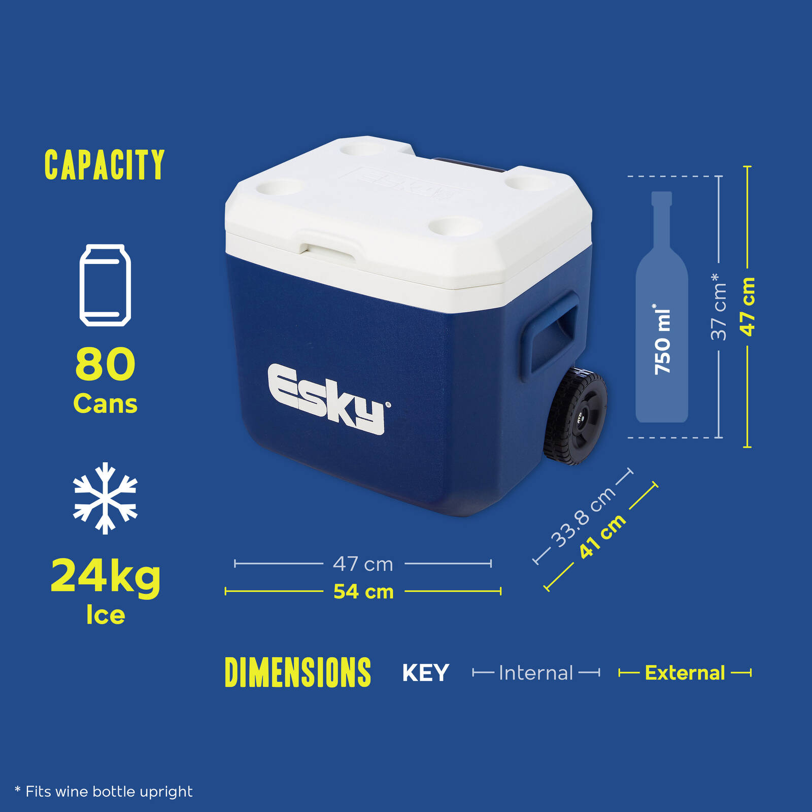 Esky 52L Wheeled Hard Cooler 3 Esky 52L Wheeled Hard Cooler