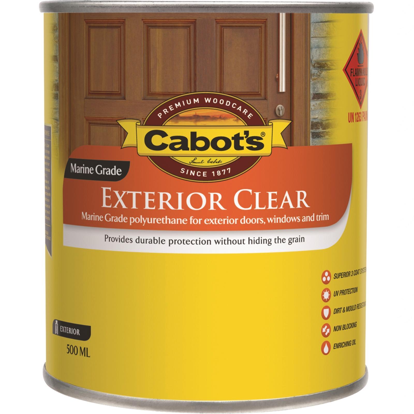Cabot's 500ml Clear Satin Exterior Timber Finish - 500ml