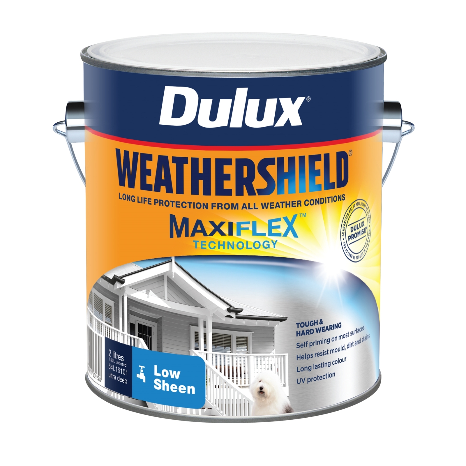 Dulux 2L Ultra Deep Low Sheen Weathershield Exterior Paint