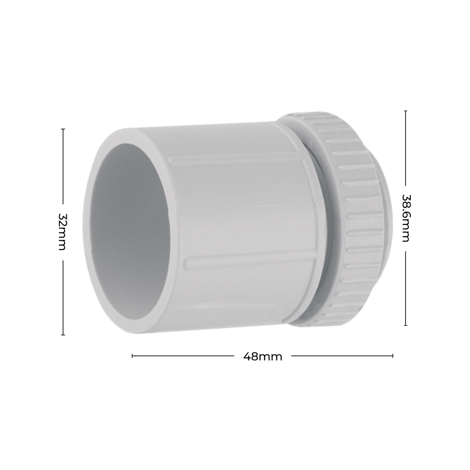 DETA 32mm Adaptor With Lock Ring