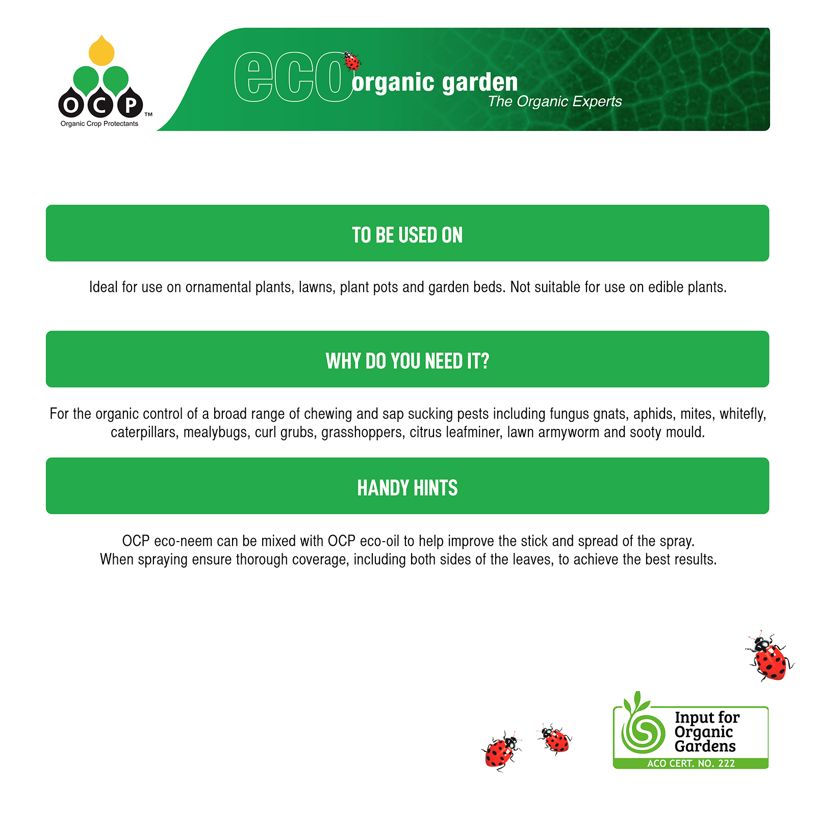 OCP 100ml Eco-Neem Concentrate