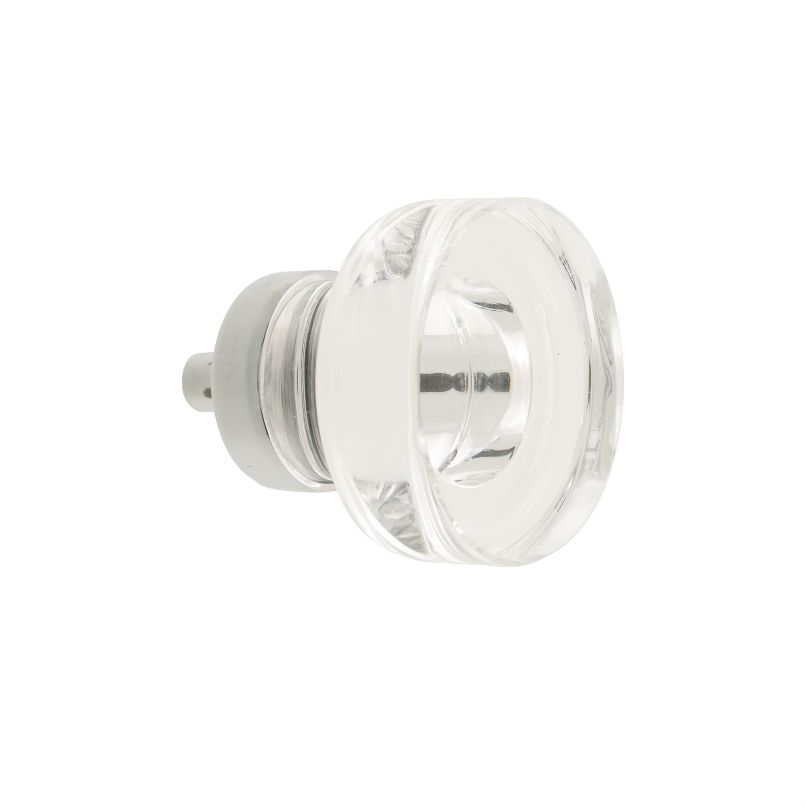 Prestige 32mm Brushed Nickel Round Crystal Knob