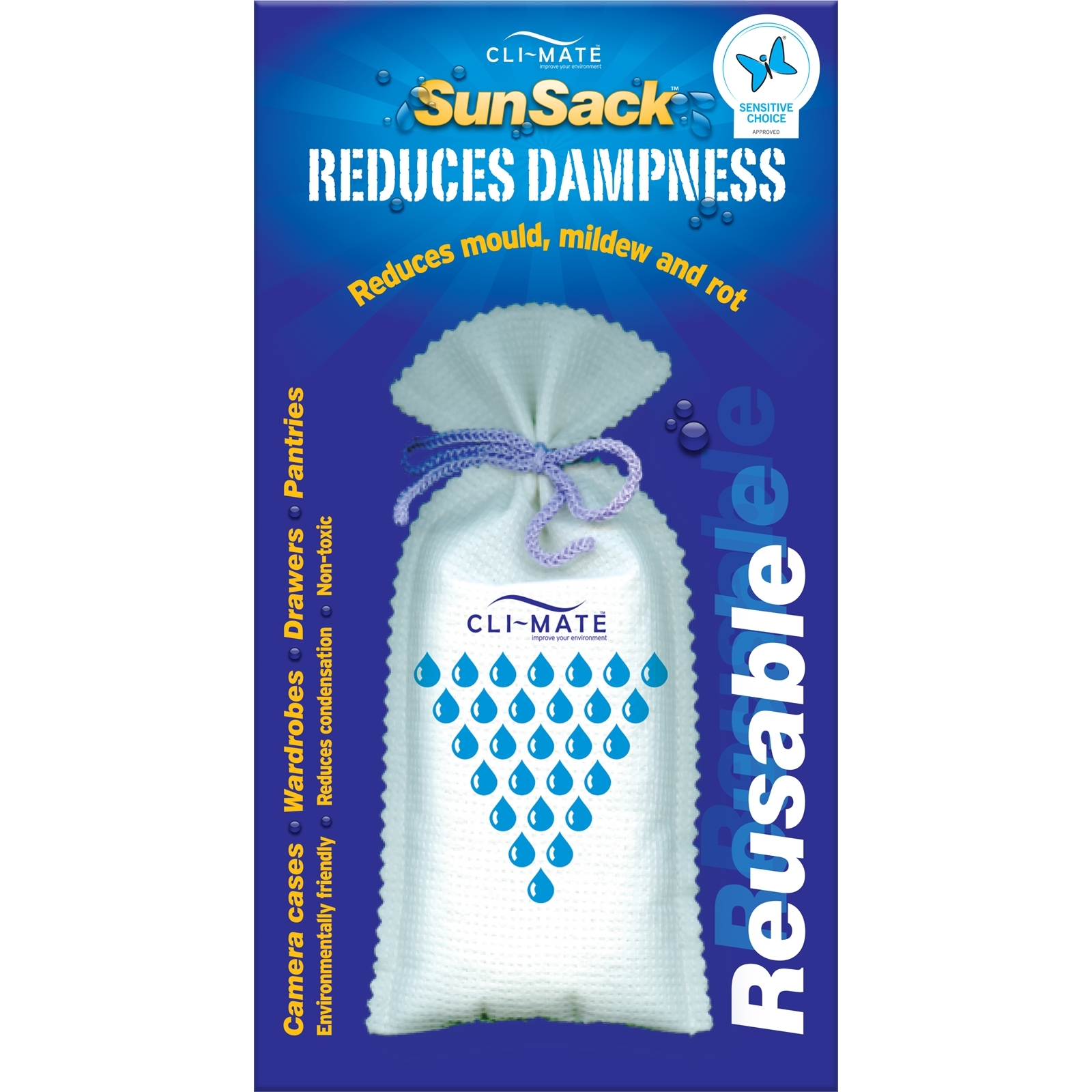 Cli-mate 150g Sunsack Moisture Absorber Dehumidifier