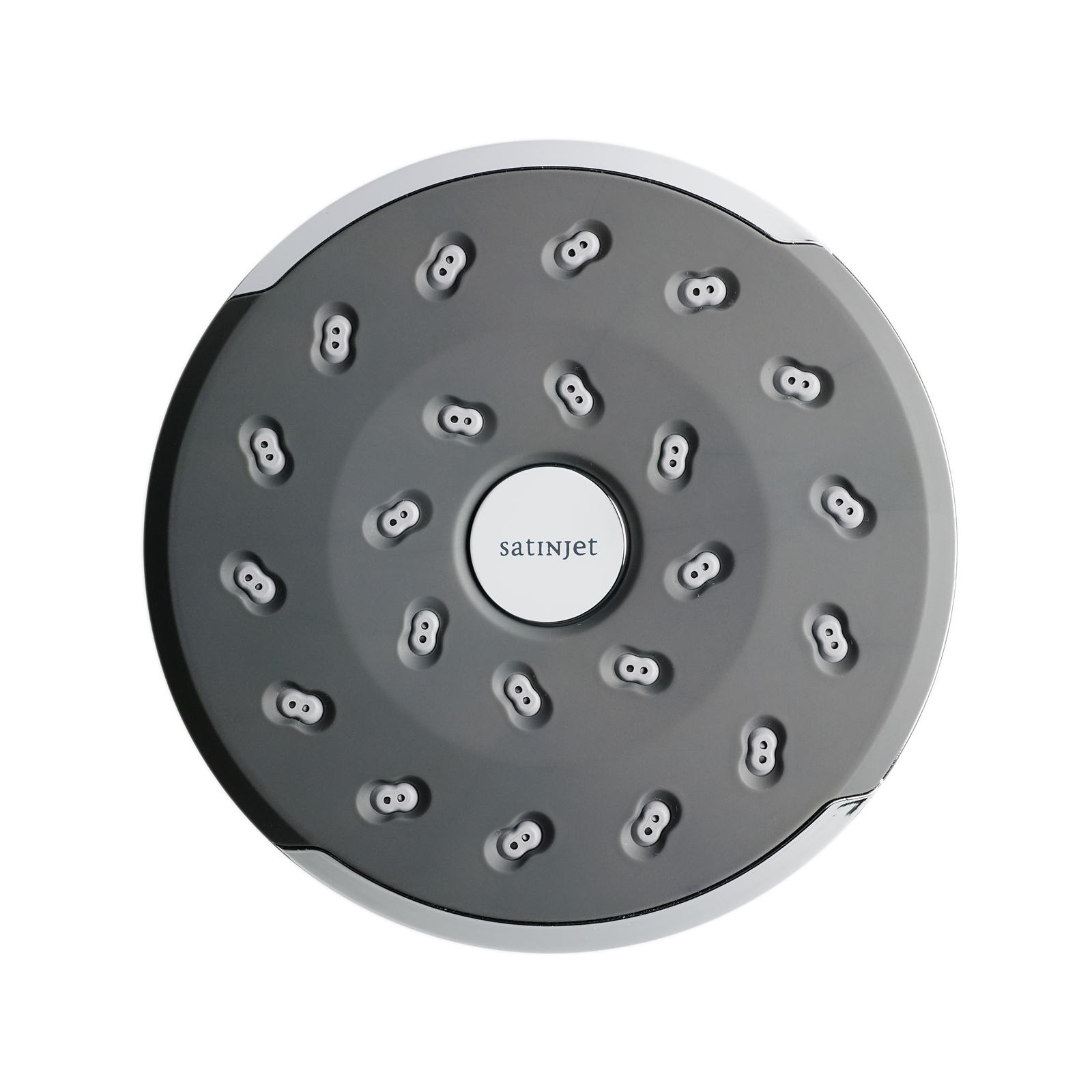 Methven Chrome Kiri Graphite Wall Shower Rose WELS 4 Star 7.5L/min