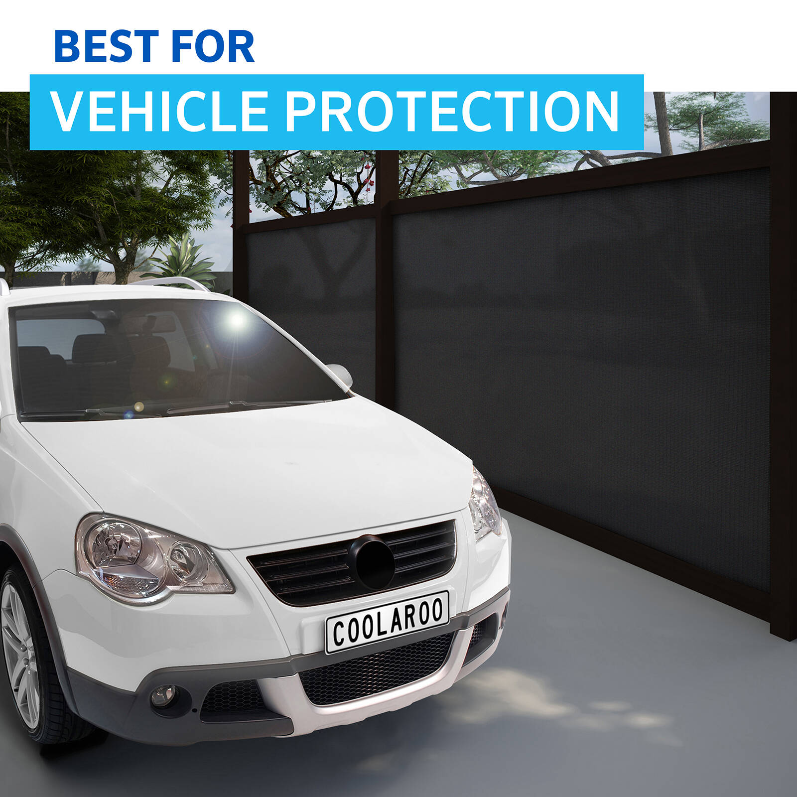 Coolaroo 3.66 X 9m Graphite Heavy-Duty Screening Shade Cloth – 70% UV block 3 Coolaroo 3.66 X 9m Graphite Heavy-Duty Screening Shade Cloth – 70% UV block