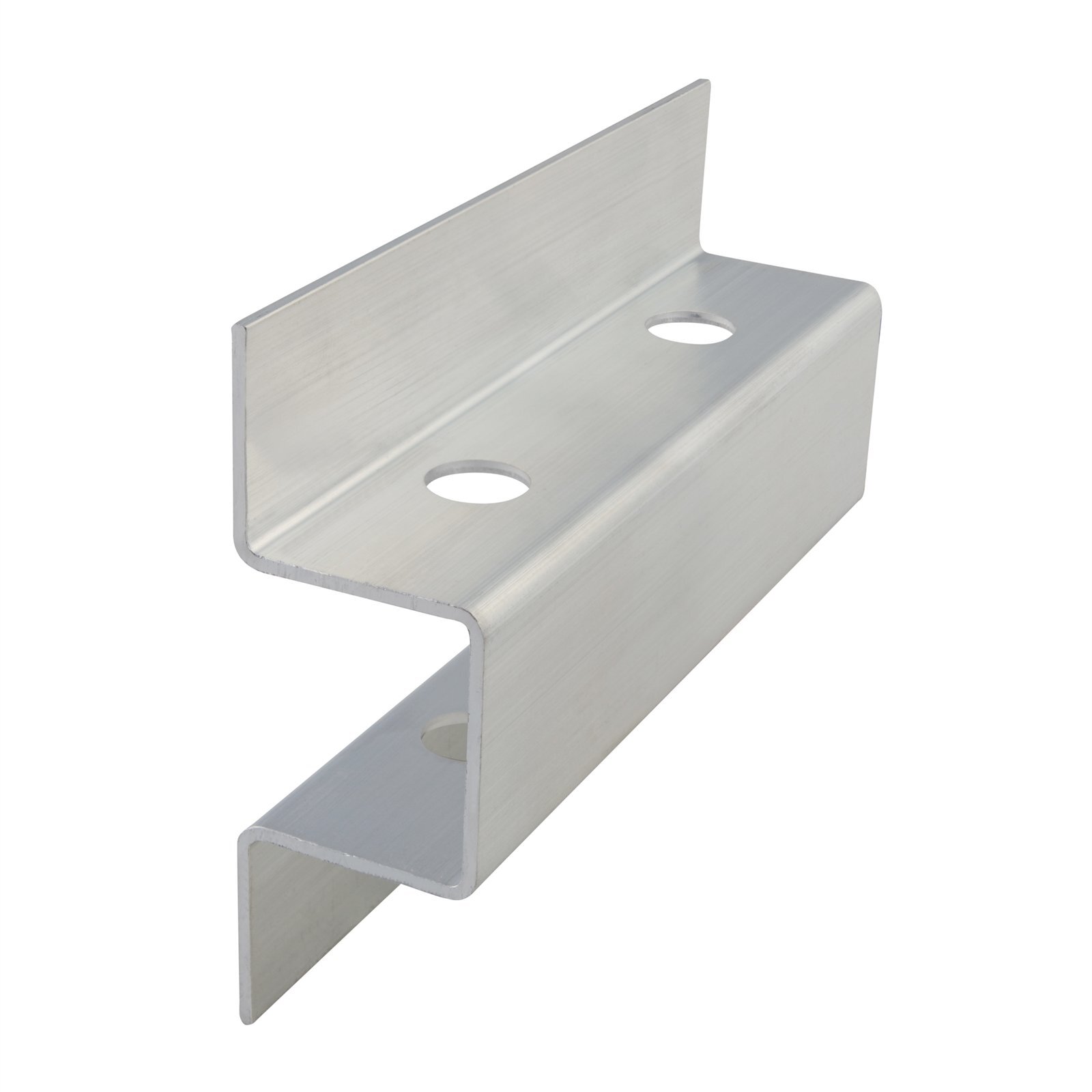 Tuff Edge Brushed Alloy Aluminium Dual Connector - 2 Pack