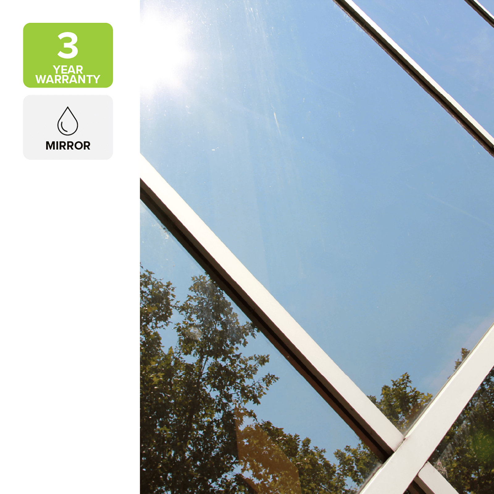 Pillar 1.52 x 10m Mirror Tint Adhesive Window Film