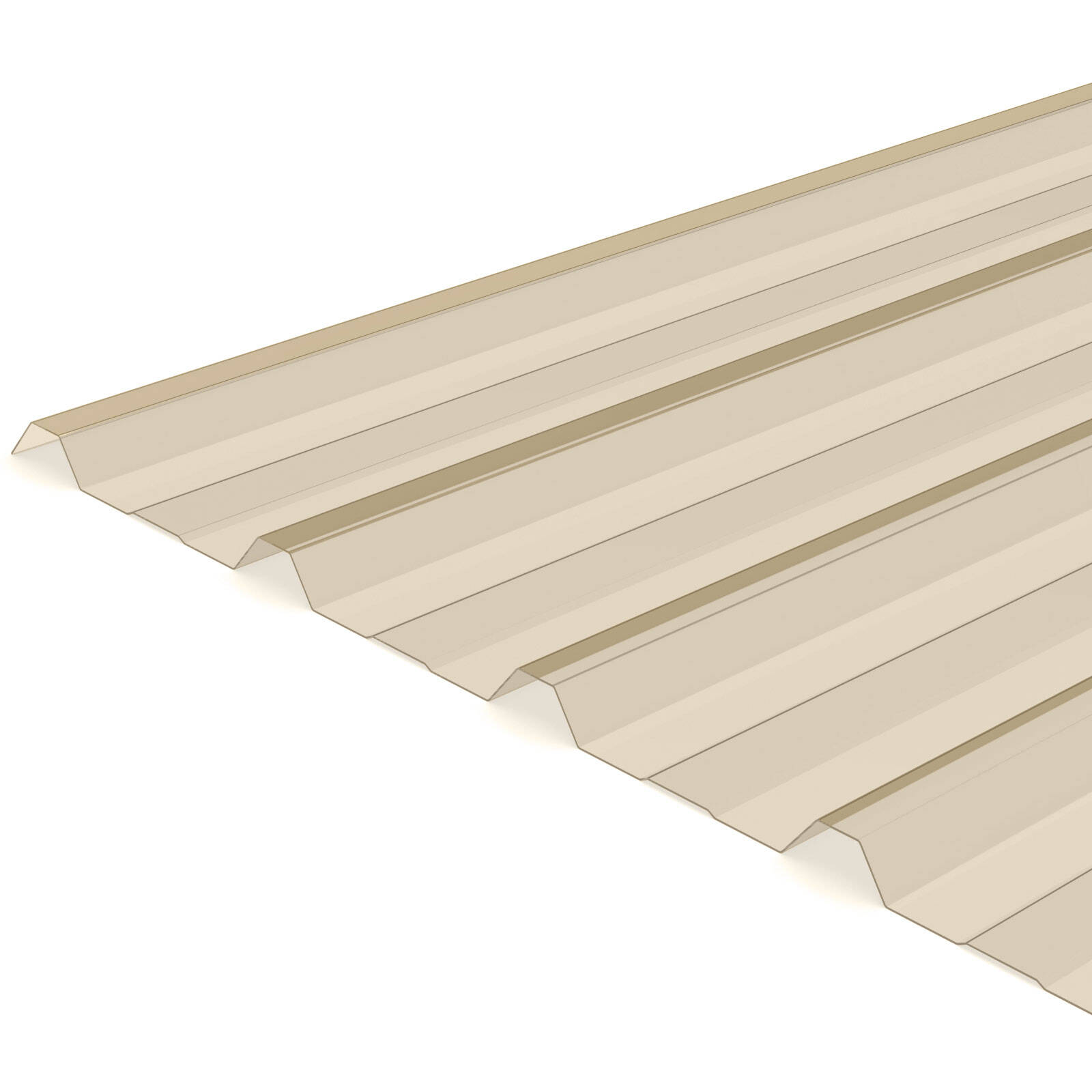 Suntuf 3.6m Smooth Cream Trimdek Polycarbonate Roofing