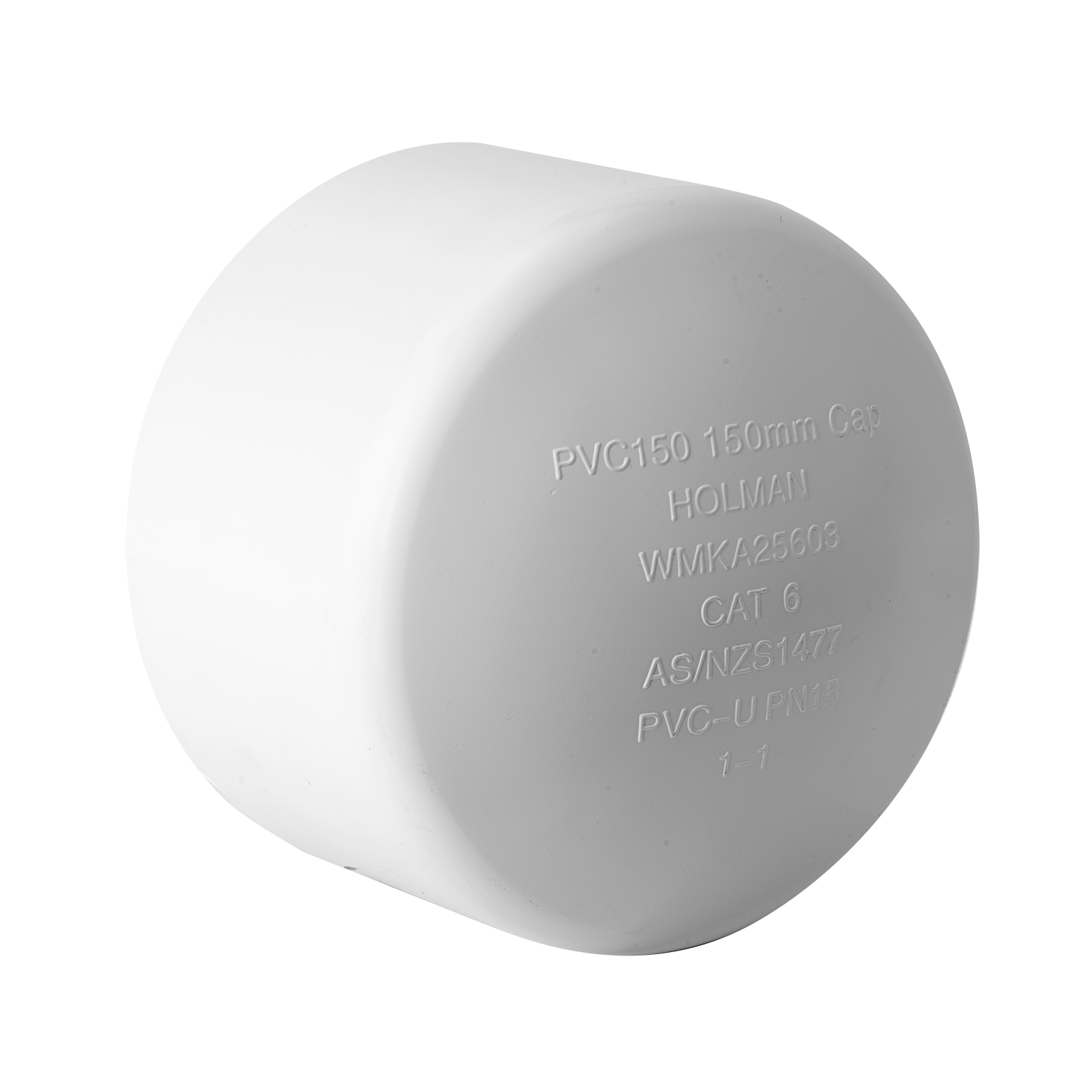 Holman 150mm Press PVC Cap End