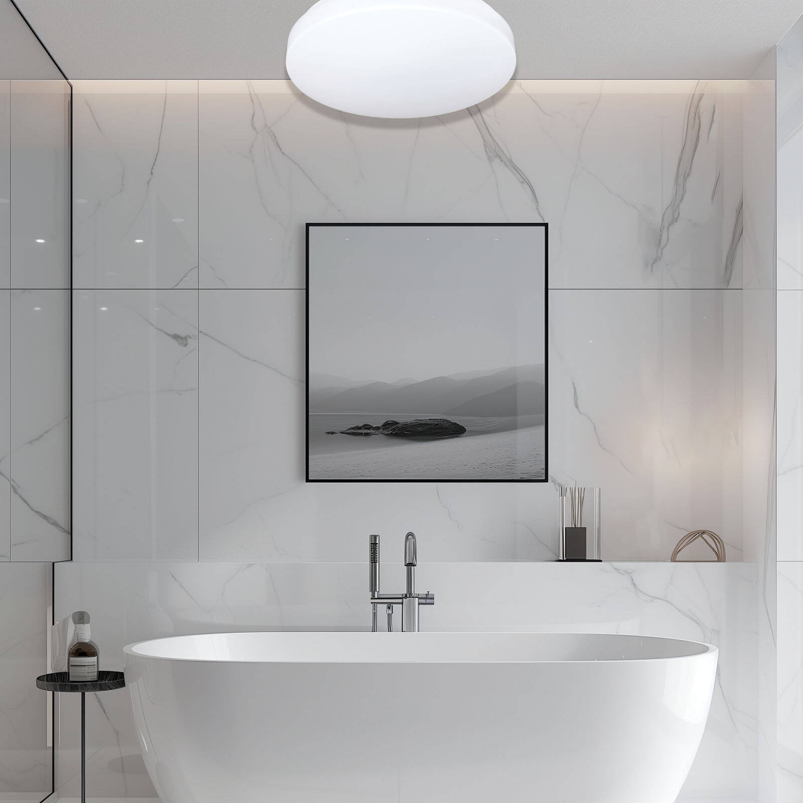 Brilliant 41.5cm 24W LED Sheffield Oyster Ceiling Light 4 Brilliant 41.5cm 24W LED Sheffield Oyster Ceiling Light