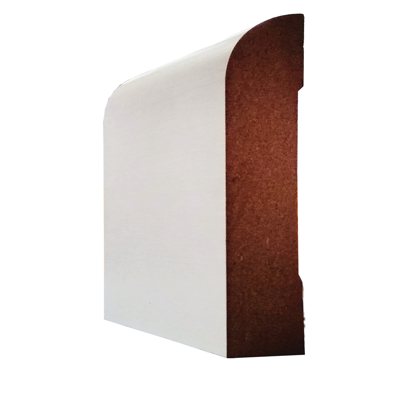 Hume 67 x 18mm 5.4m Moulding White MDF Primed Bullnose