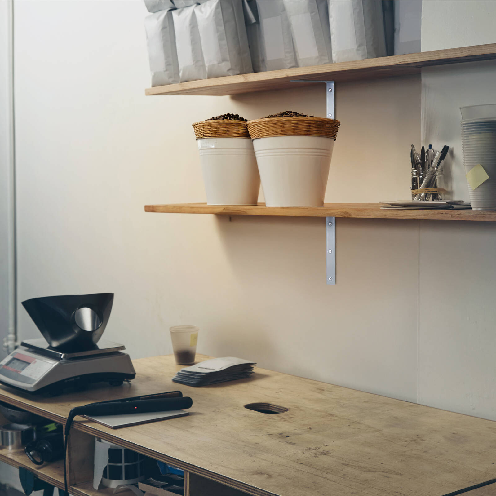 Carinya 100 x 125mm White Heavy Duty Angle Bracket 4 Carinya 100 x 125mm White Heavy Duty Angle Bracket