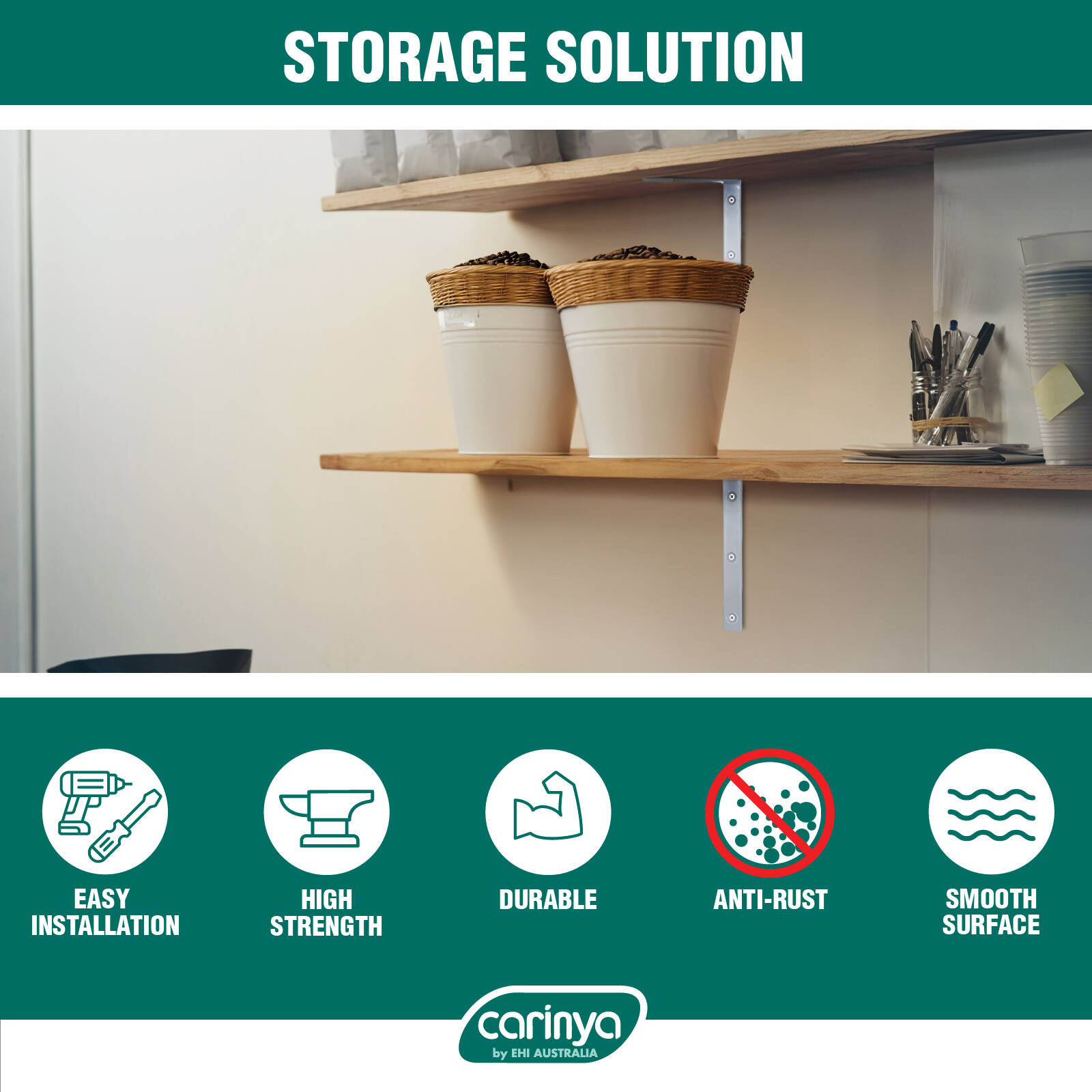 Carinya 100 x 125mm White Heavy Duty Angle Bracket 8 Carinya 100 x 125mm White Heavy Duty Angle Bracket