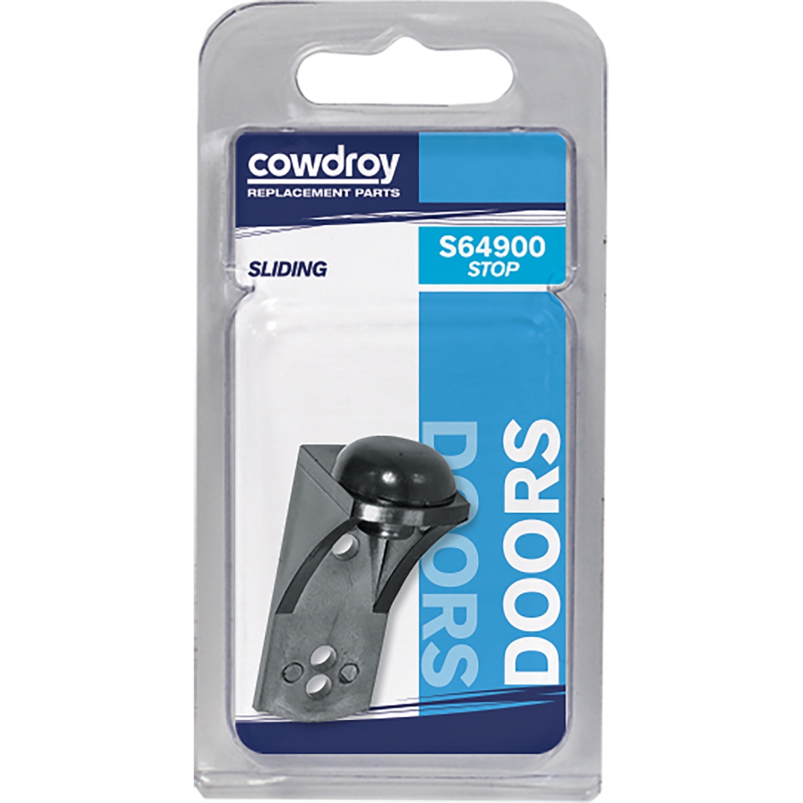 Cowdroy Black Sliding Track Door Stop