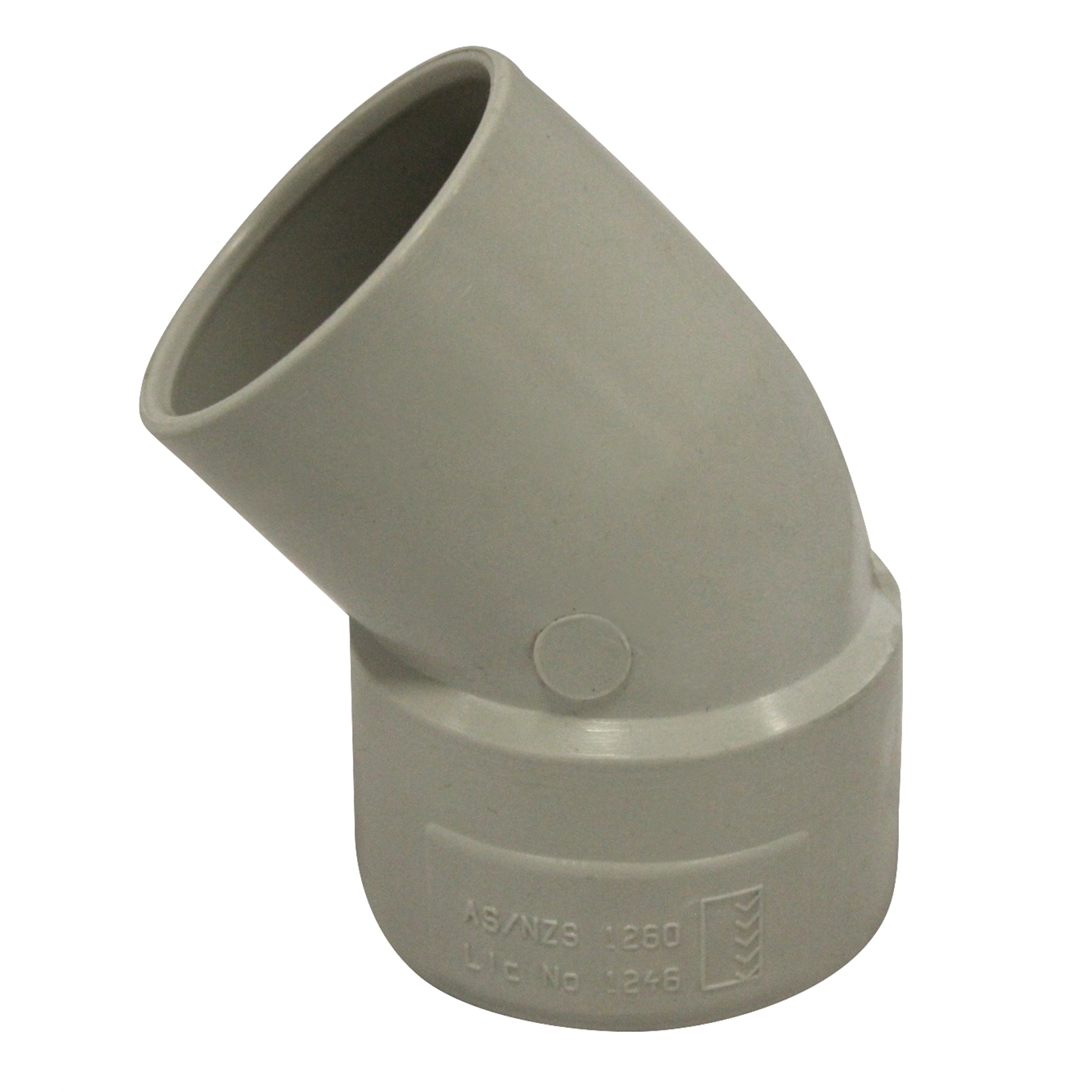 Holman 40mm 40° Male And Female PVC DWV Plain Bend