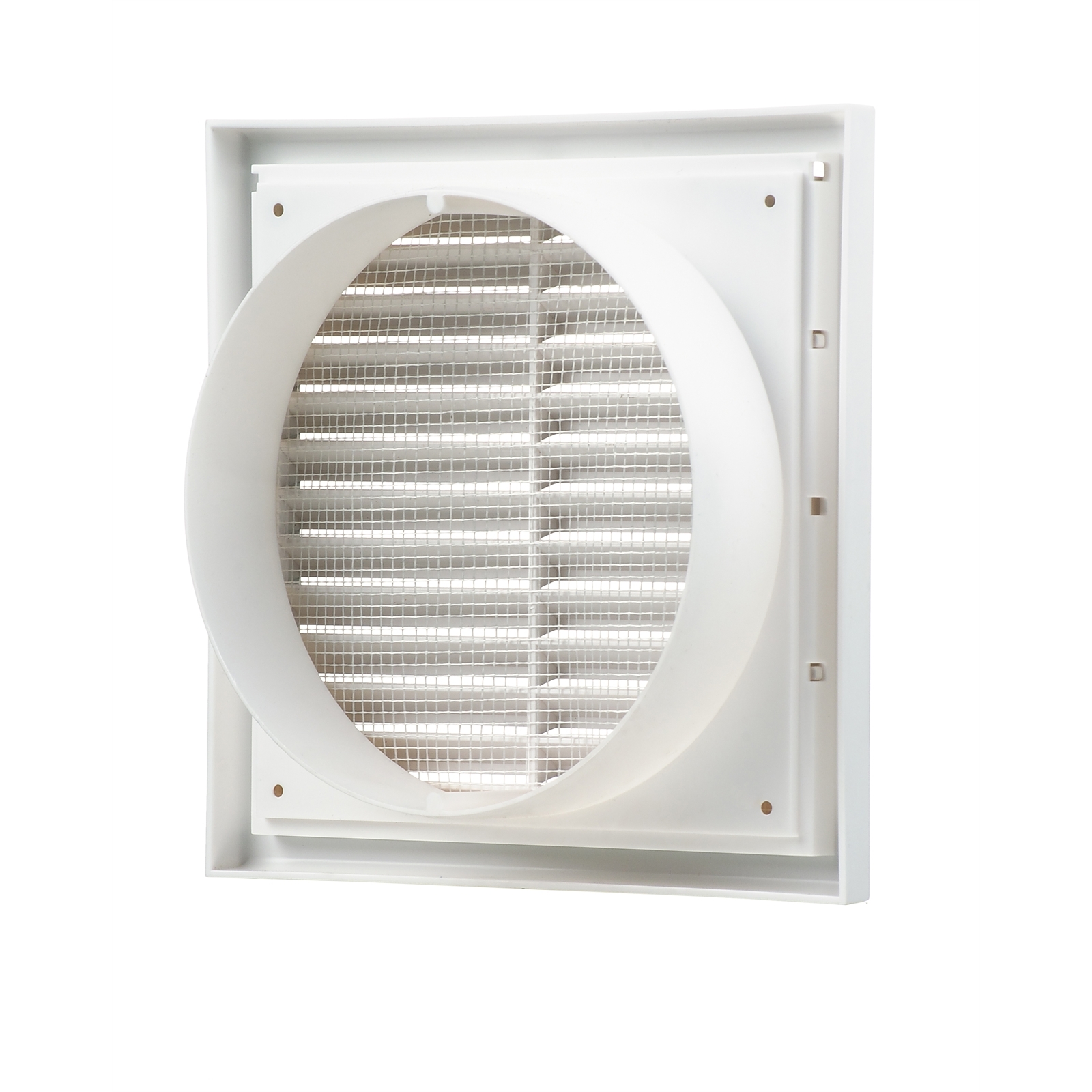Blauberg 125mm White Square Fixed Grille