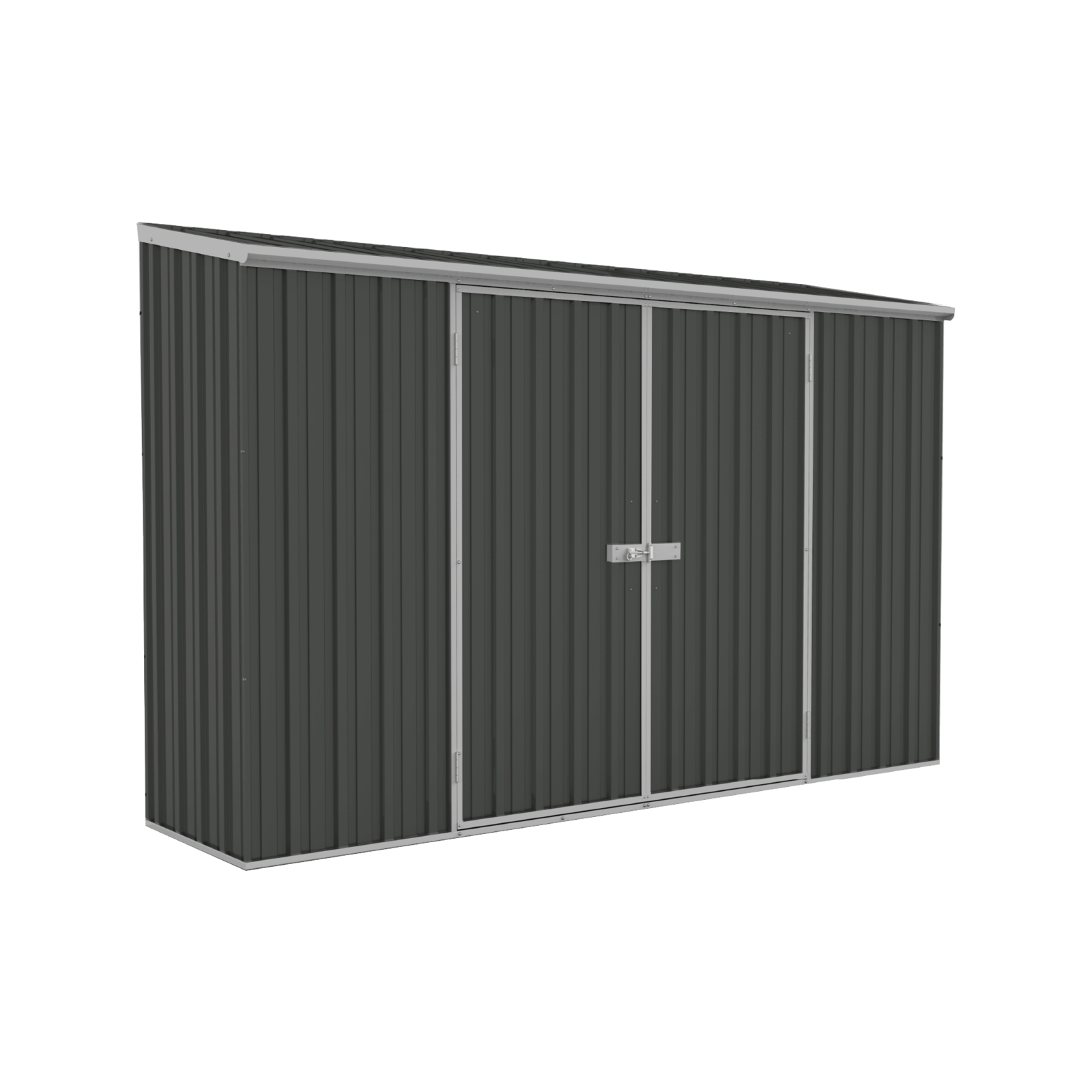 Absco Sheds 3.0 x 0.78 x 1.95m Monument Double Door Space Saver Garden Shed