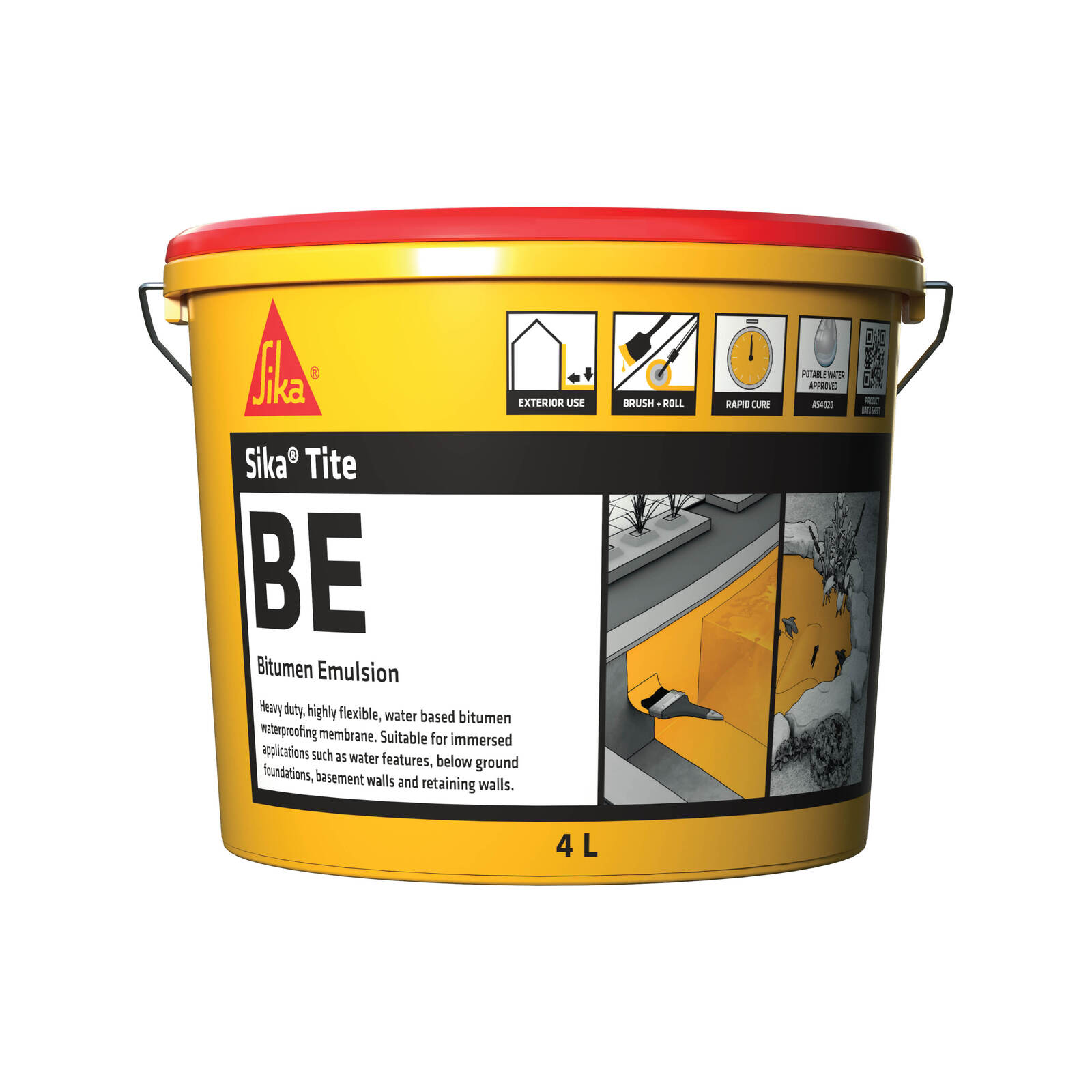 Sika 4L SikaTite BE Bitumen Waterproofer