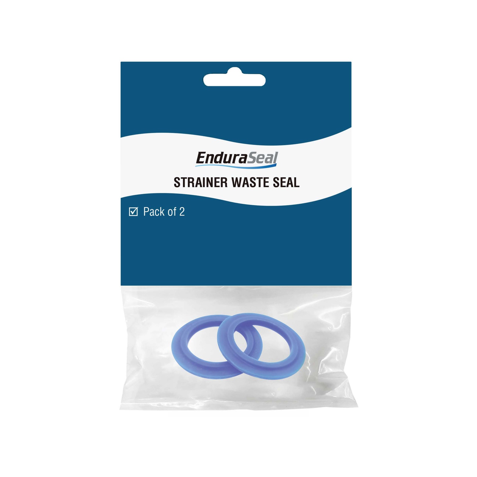 EnduraSeal Silicone Sink Strainer Waste Seal - 2 Pack