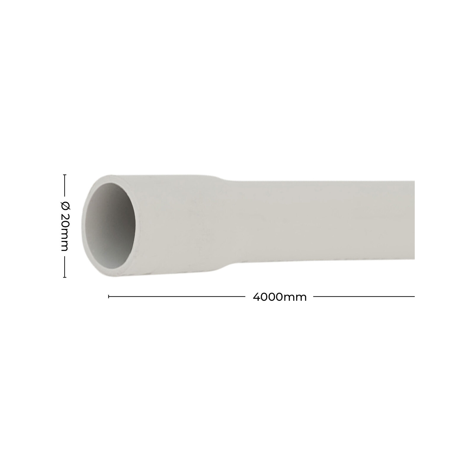 DETA 32mm Medium Duty Rigid Conduit - 4m